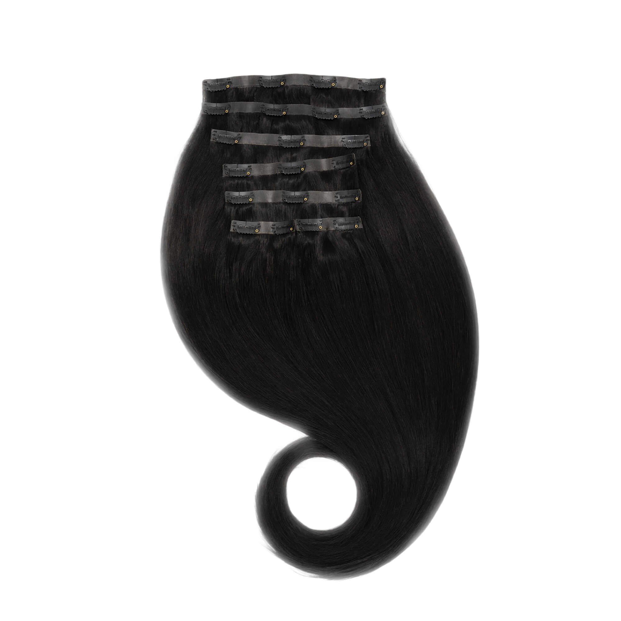 Echthaar-Extension Clip-in-Extensions nahtlos