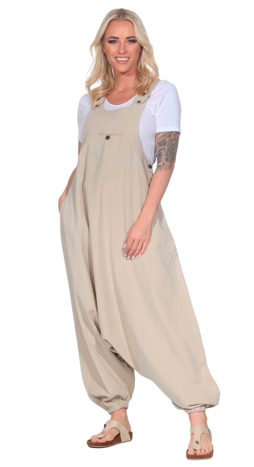 KUNST UND MAGIE Haremshose Kunst und Magie Hippie Latzhose Haremshose Hose günstig online kaufen