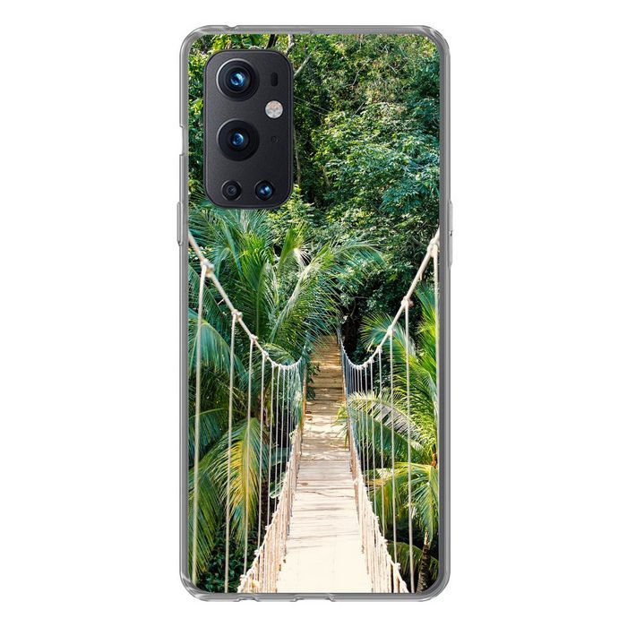 MuchoWow Handyhülle Dschungel - Palme - Brücke - Natur - Pflanzen Phone Case Handyhülle OnePlus 9 Pro Silikon Schutzhülle