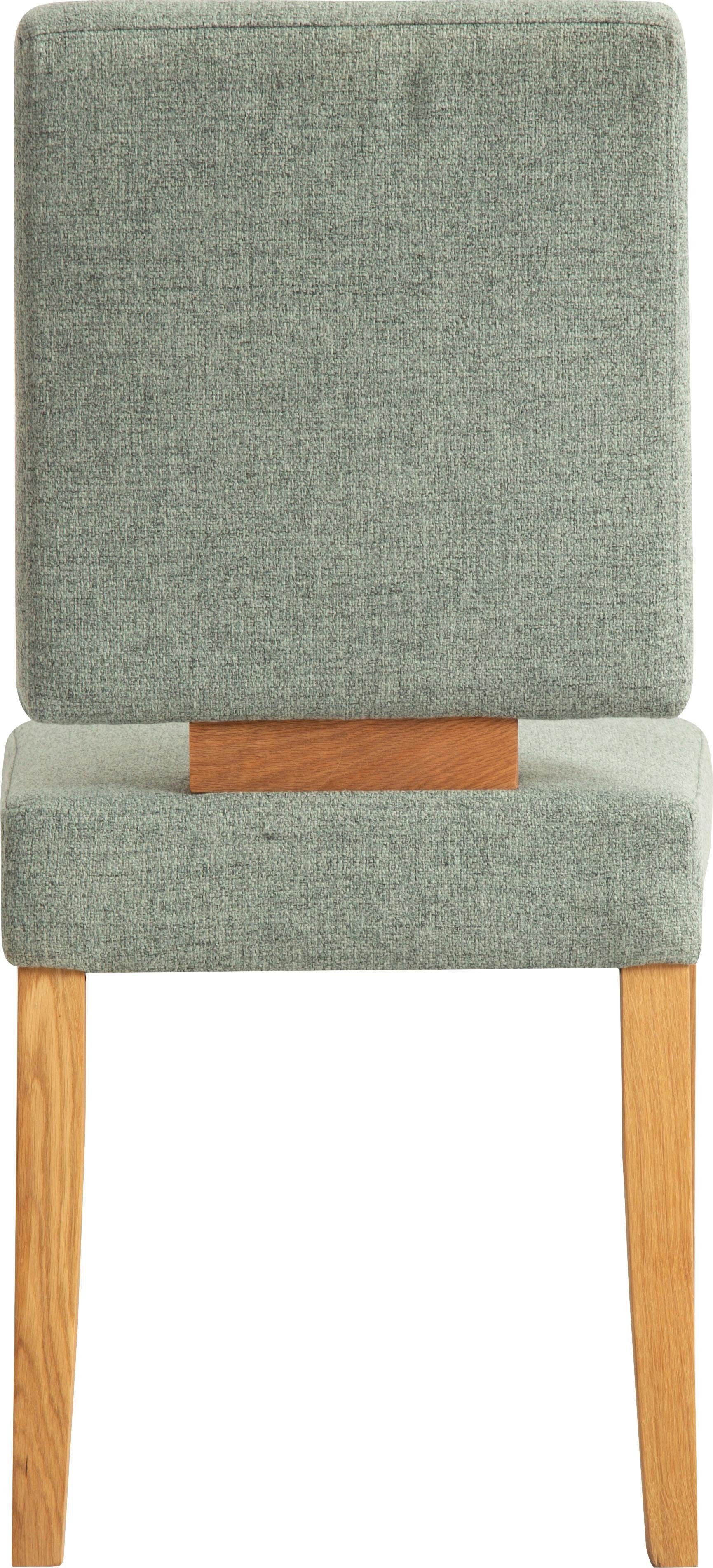 OTTO home Esszimmerstuhl Ponza Polsterstuhl (Set, 2 St), Gestell Eiche massiv geölt, Esszimmer Bestseller