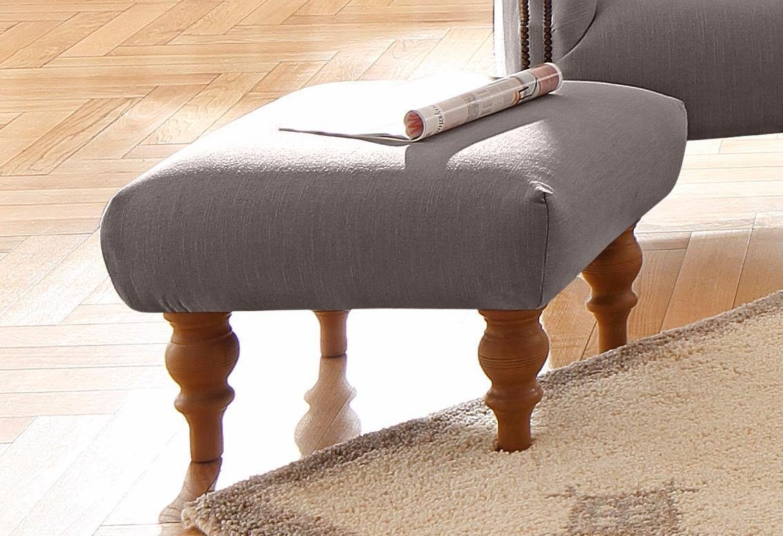 Home affaire Hocker Lord, mit echter Chesterfield-Knopfheftung