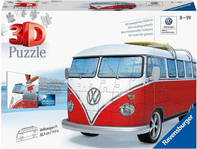 Ravensburger 3D-Puzzle Volkswagen Bus T1, 162 Puzzleteile, Made in Europe, FSC® - schützt Wald - weltweit