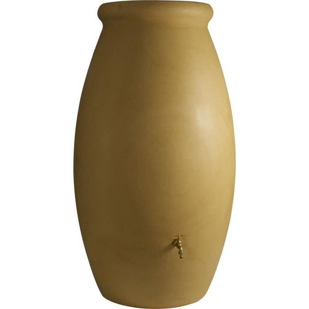 Belli Regentonne Rotationsgeformter Wasserauffangbehälter – BELLI – 500 l – Beige