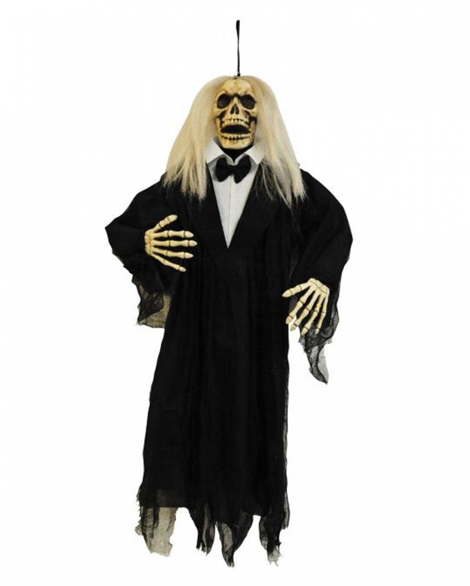 Horror-Shop Dekofigur Skelett Zombie Bräutigam Hängefigur für Halloween