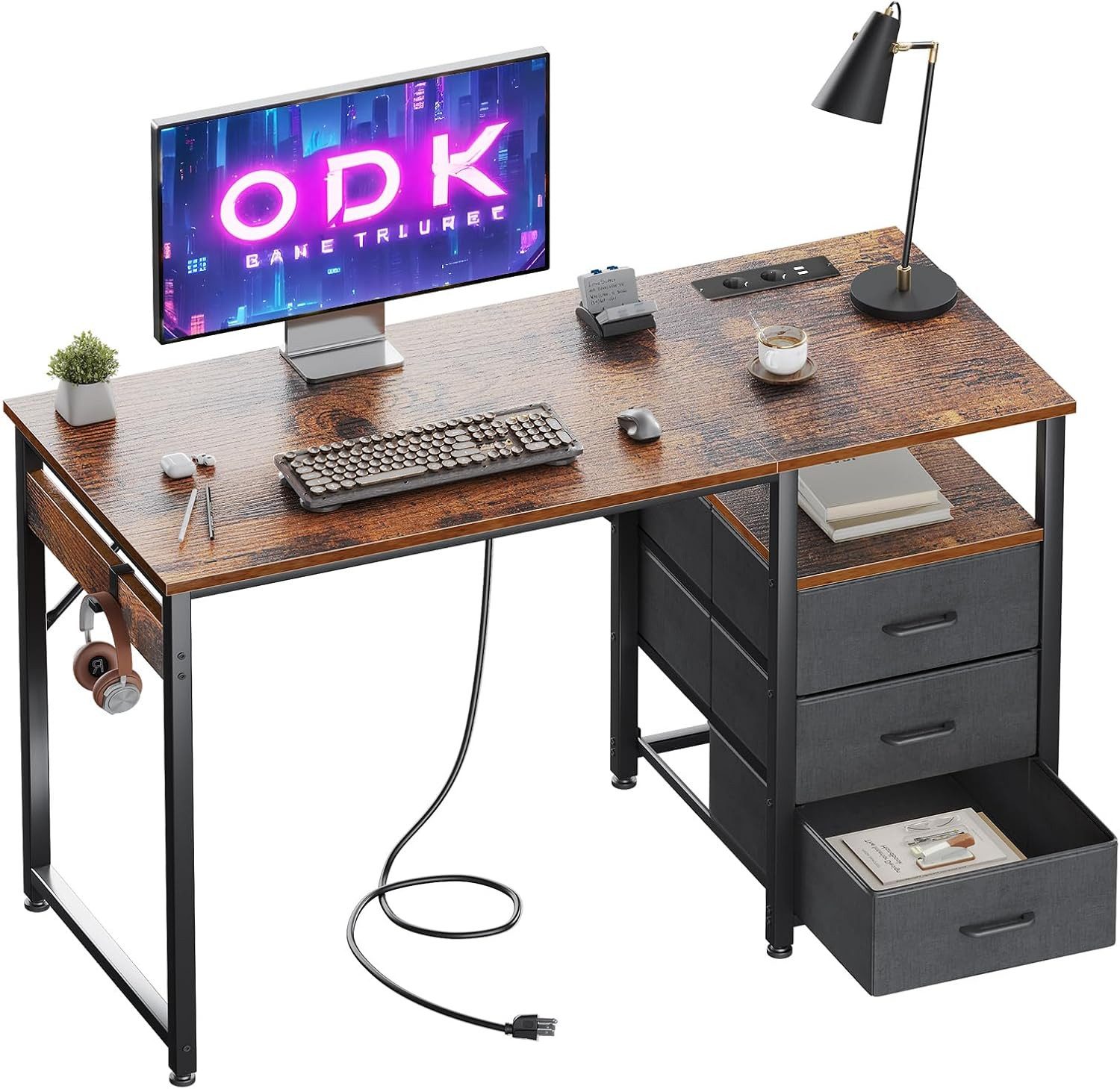 ODK Schreibtisch ODK Schreibtisch mit Schubladen, günstig online kaufen