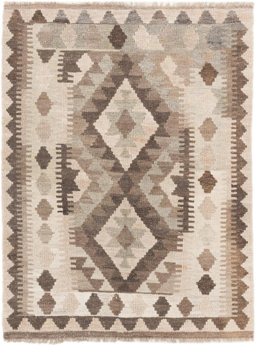 Orientteppich Kelim rechteckig, Höhe: Afghan 3 mm Orientteppich, Moderner Heritage Handgewebter Trading, 92x119 Nain