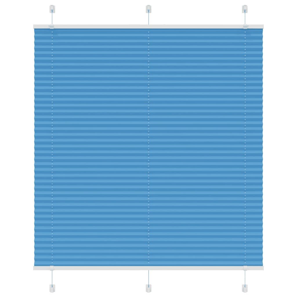vidaXL Jalousie 120 x 100 cm Plissee Blau 120x100 cm Stoffbreite 119,4 cm Polyester