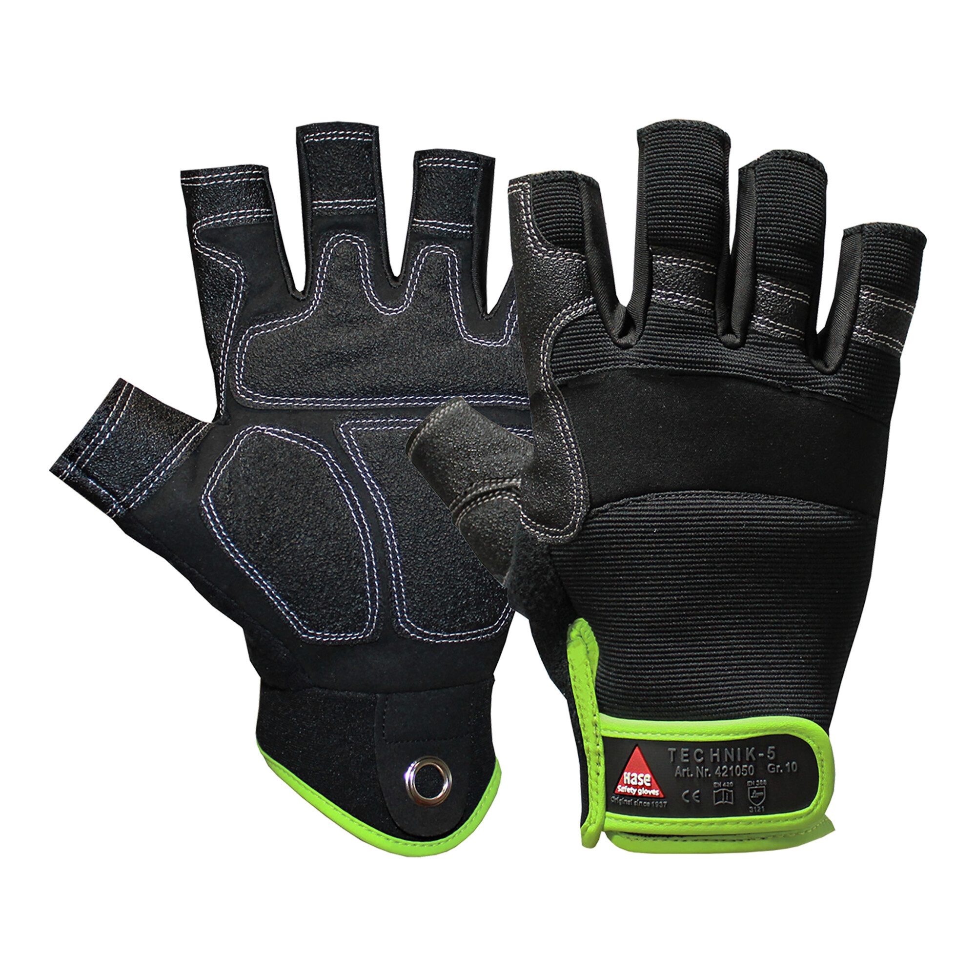 Hase Universal Hase Montagehandschuhe Technik, 0-Finger Größe 9, 10 Stk