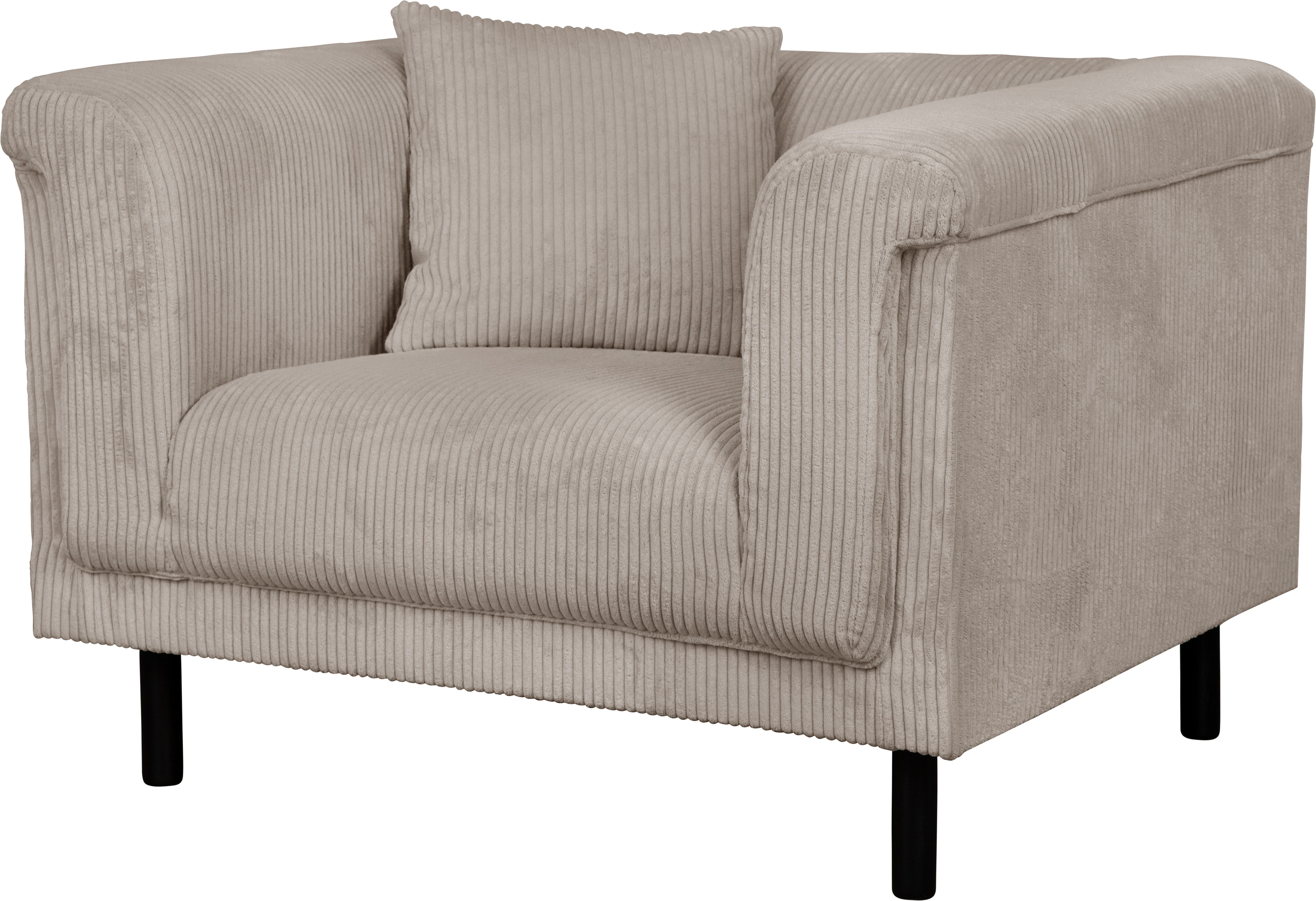 Home affaire Sessel AGNIA B/T/H: 100/85/71 cm, incl. Zierkissen, auch in Cord und Bouclé