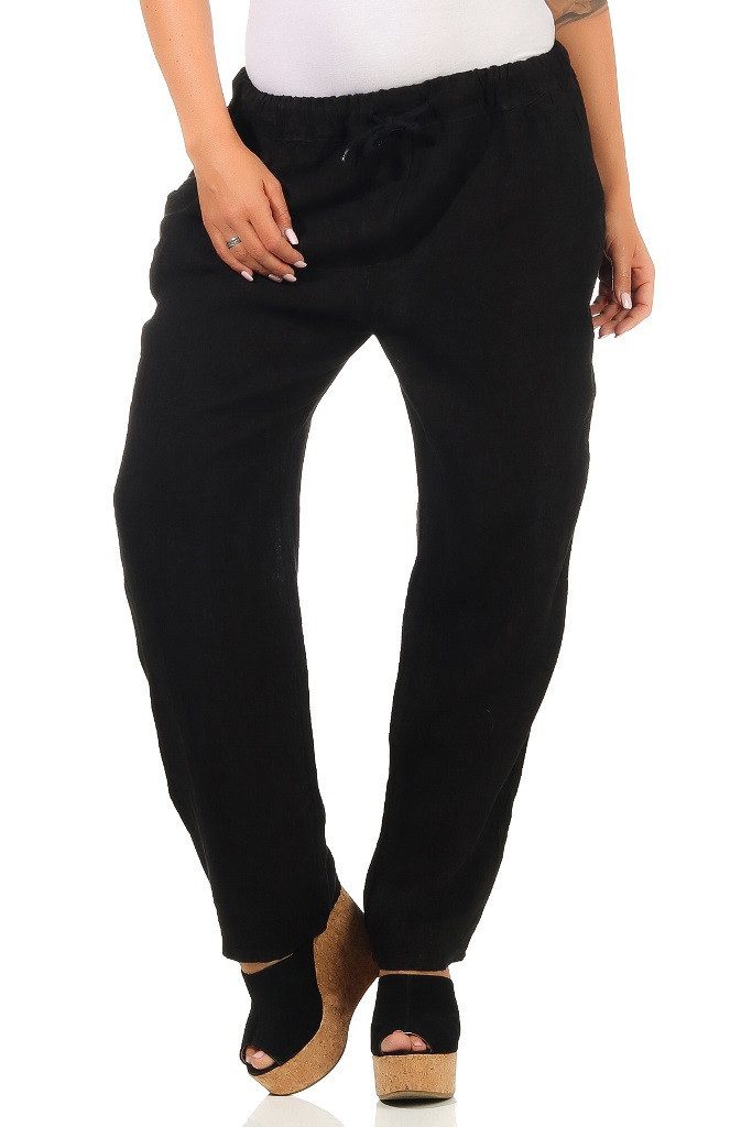 Mississhop Leinenhose Leinenhose 100 % Freizeithose günstig online kaufen