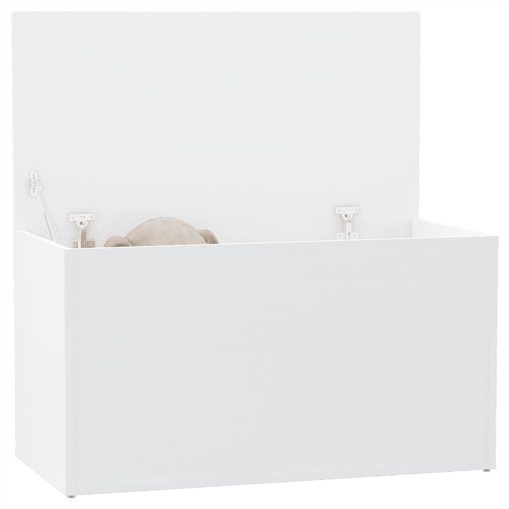 vidaXL Truhe Weiß Truhe Spielzeugtruhe Holztruhe Aufbewahrungstruhe 84x42x46 cm Spa