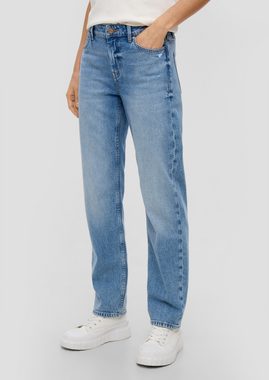 s.Oliver 5-Pocket-Jeans Jeans Karolin / Regular fit / Mid rise / Straight leg Waschung, Destroyes