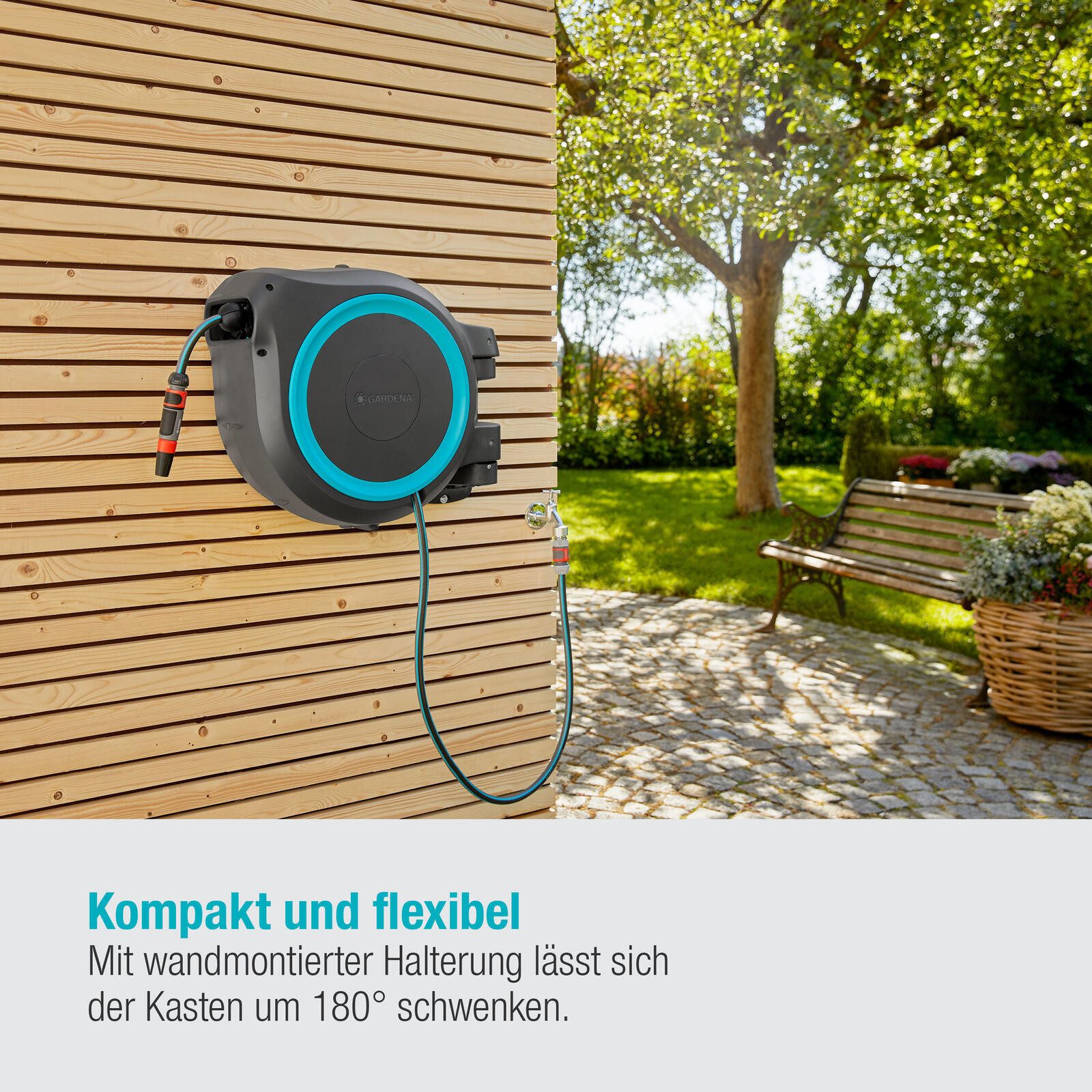 GARDENA Bewässerungssystem Gardena W.RollUp L 30m gr,blau