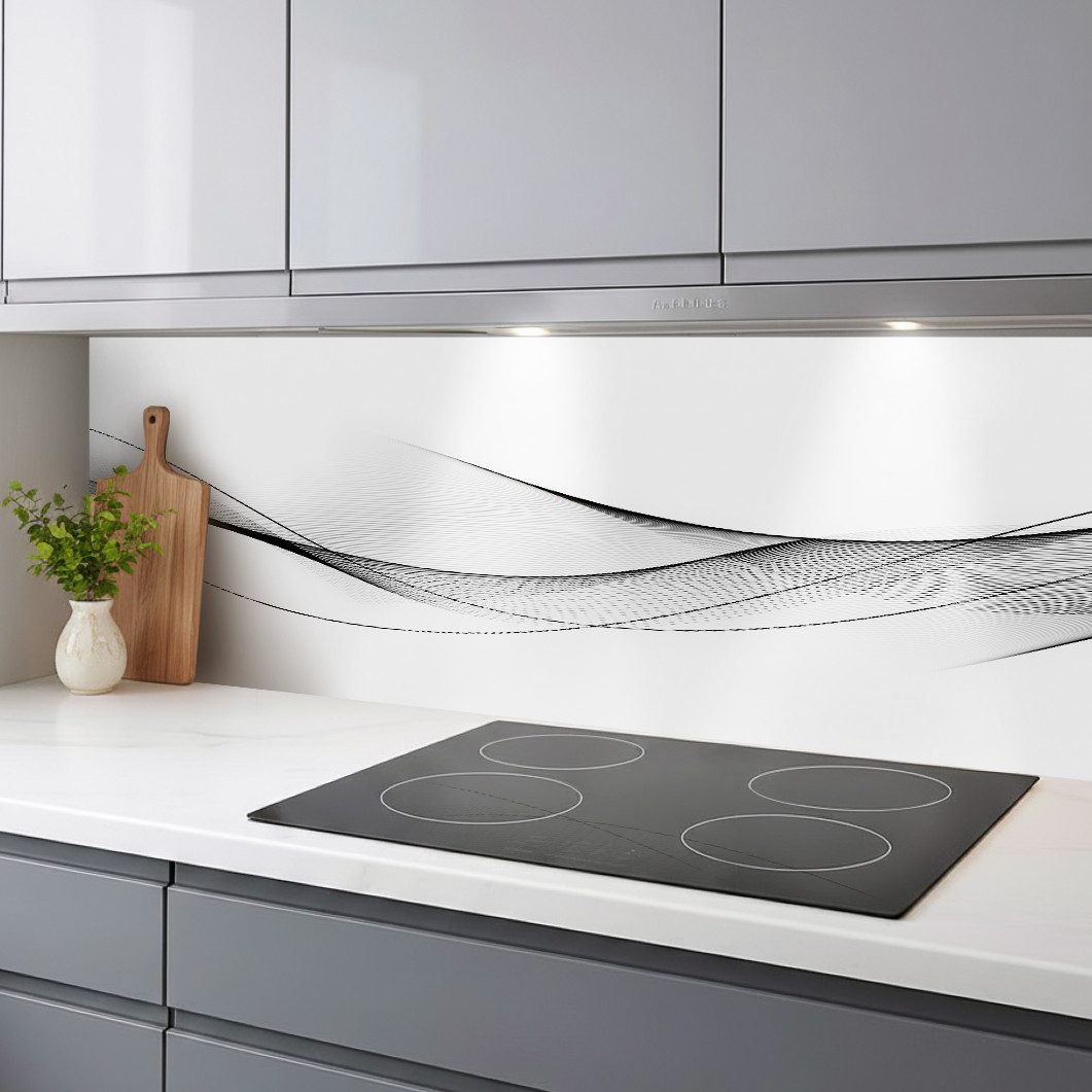 Rodnik Küchenrückwand Eleganz, monolithische ABS-Platte mit Direktdruck, formstabil und langlebig