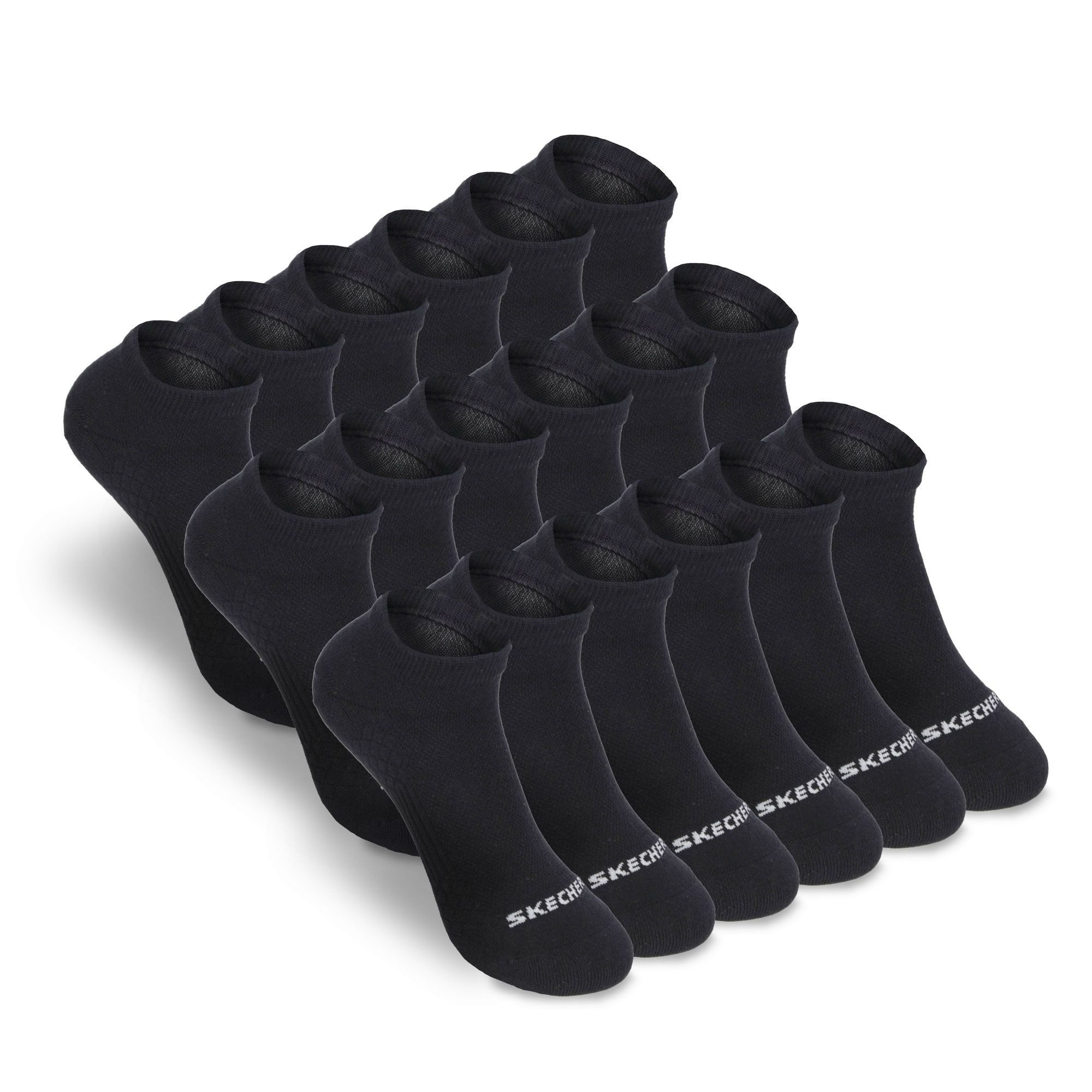 Skechers Socken Herren - Atmungsaktiv und komfortabel - Performance für den Arbeitstag Mesh-Belüftung für optimale Luftzirkulation - Weicher Bund