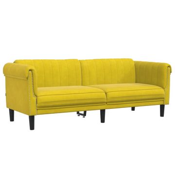 vidaXL Sofa Sofa 3-Sitzer Gelb Samt