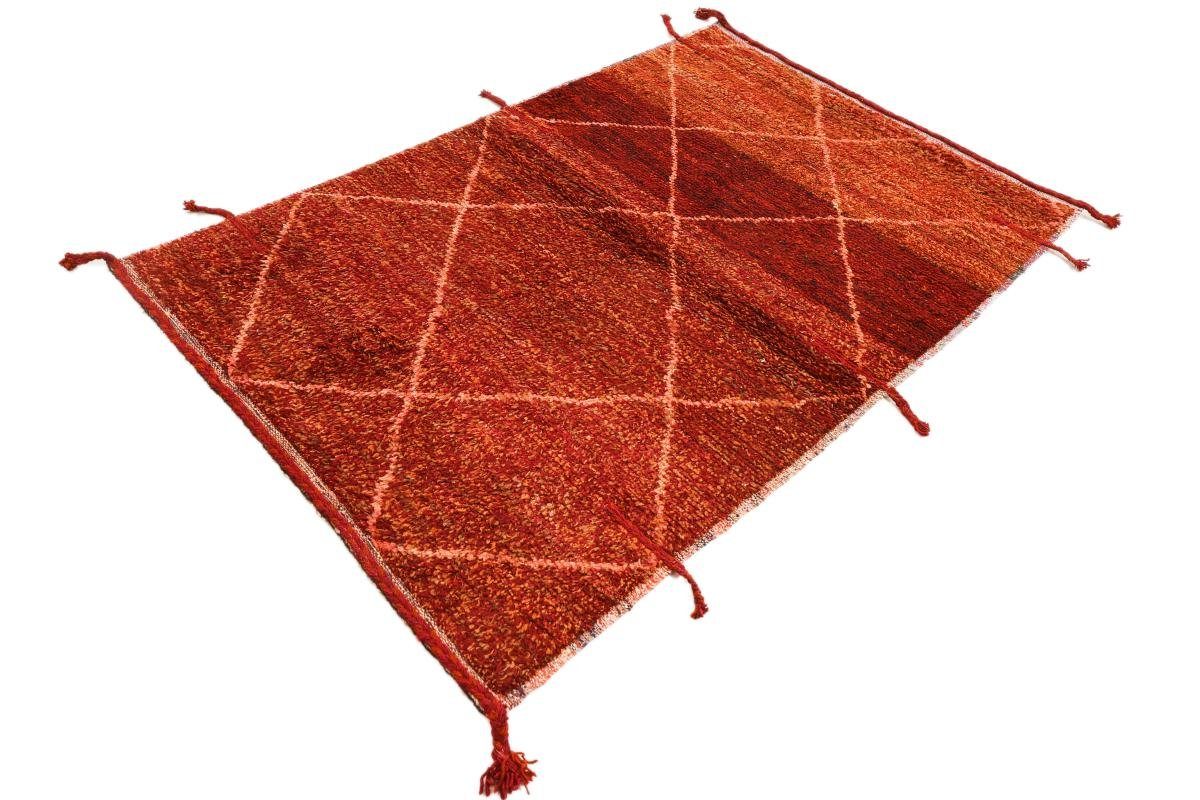 25 rechteckig, Höhe: Design mm Trading, Nain Berber Maroccan Handgeknüpfter Orientteppich Orientteppich, 121x186 Moderner