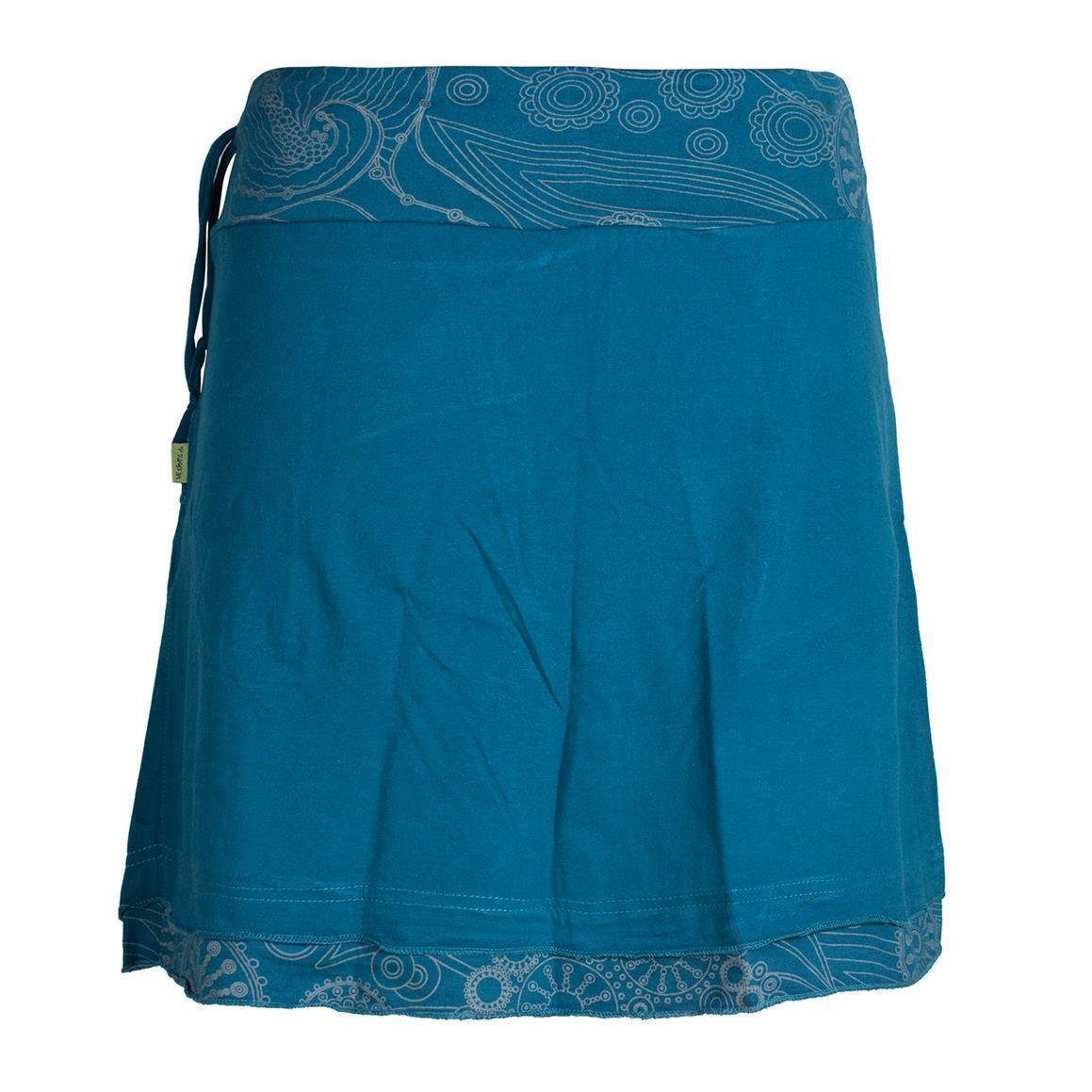 Vishes Minirock Lagenlook Rock Bedruckter Breiter Bund mit Taschen Cacheur, günstig online kaufen