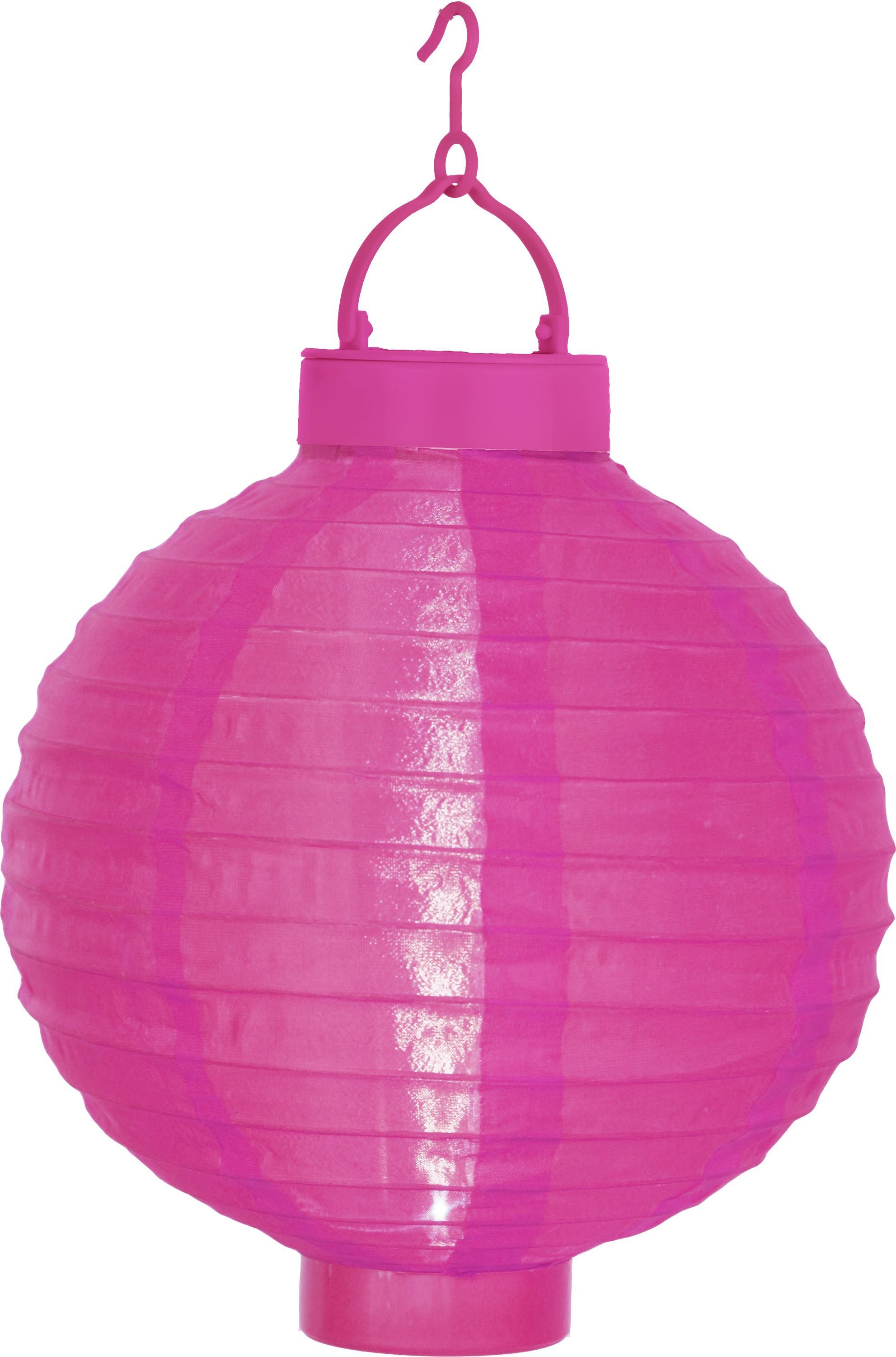 STAR TRADING Hängeleuchten Best Season Solarlampion Cool Light LED Solarpanel Akku Outdoor pink