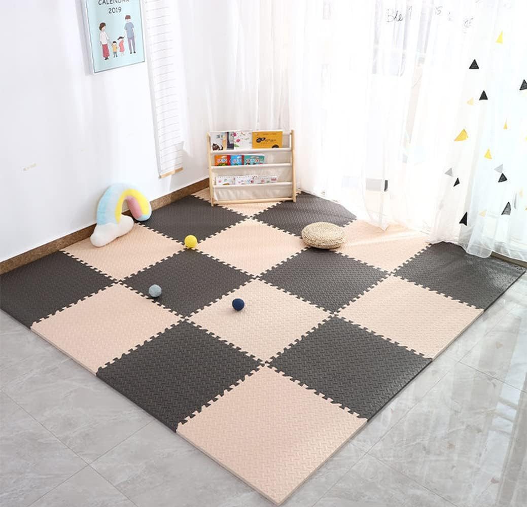 Coonoor Puzzlematte 18Pcs Puzzlematte Baby Kinderspielteppich Spielmatte 30x30x1,2 cm, (18-tlg)