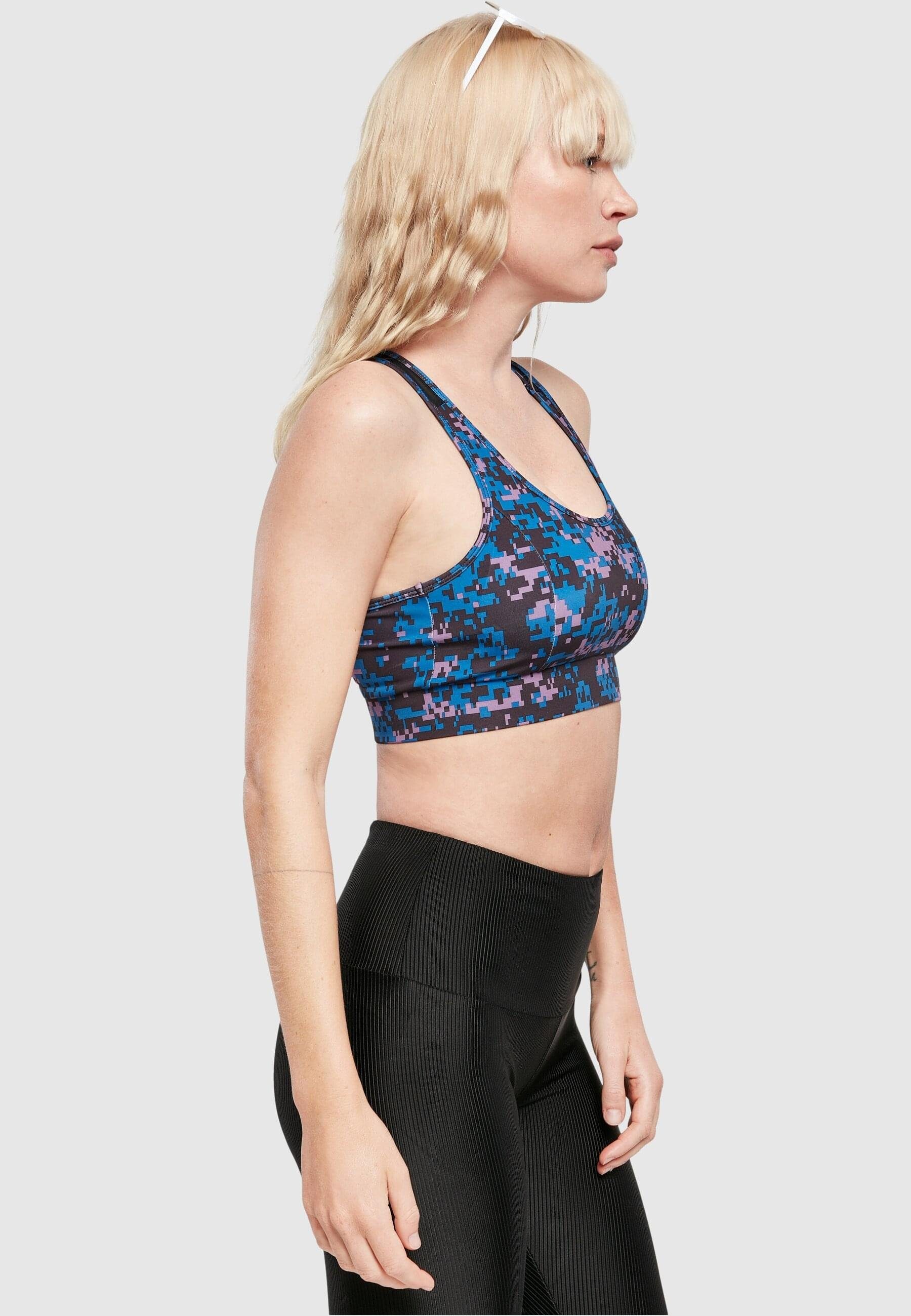 URBAN CLASSICS Sport-BH digital Bra camo Tech Ladies Damen duskviolet Mesh