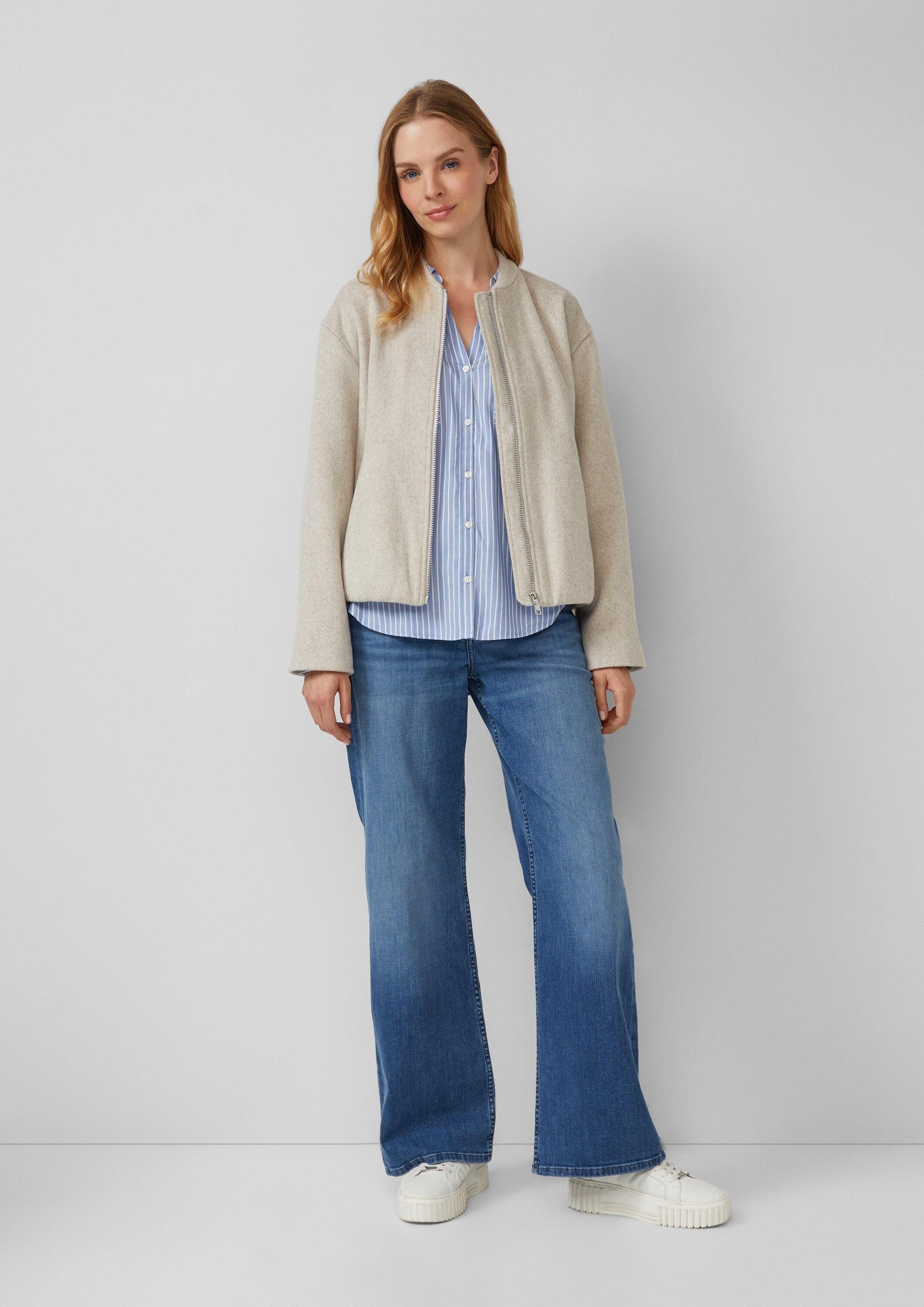 s.Oliver Langarmbluse Bluse Streifenbluse mit aufgesetzten Taschen – Bild 5 von 5