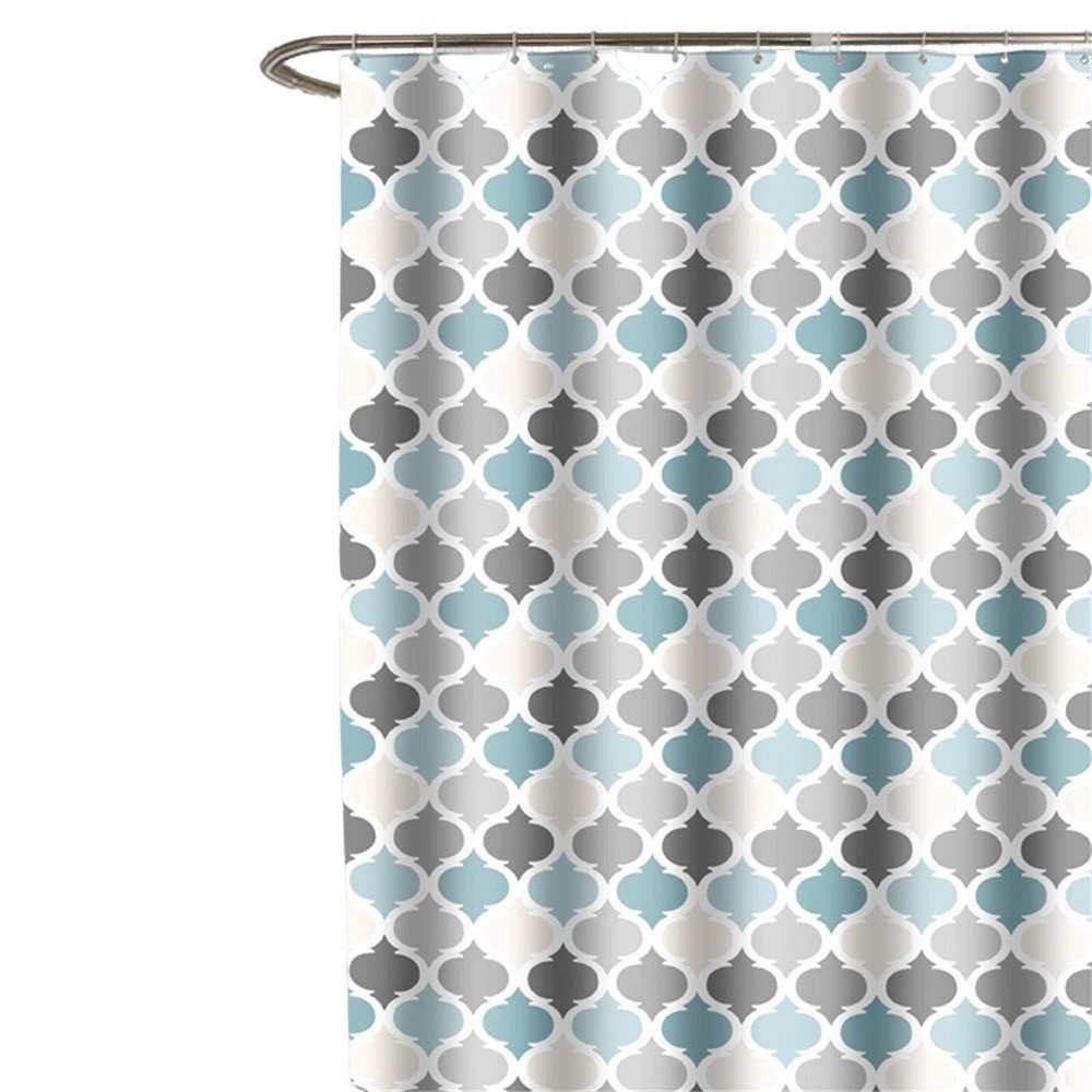 Fanci Home Duschvorhang Bunt Textil Polyester Anti-Schimmel wasserdicht (Sc günstig online kaufen