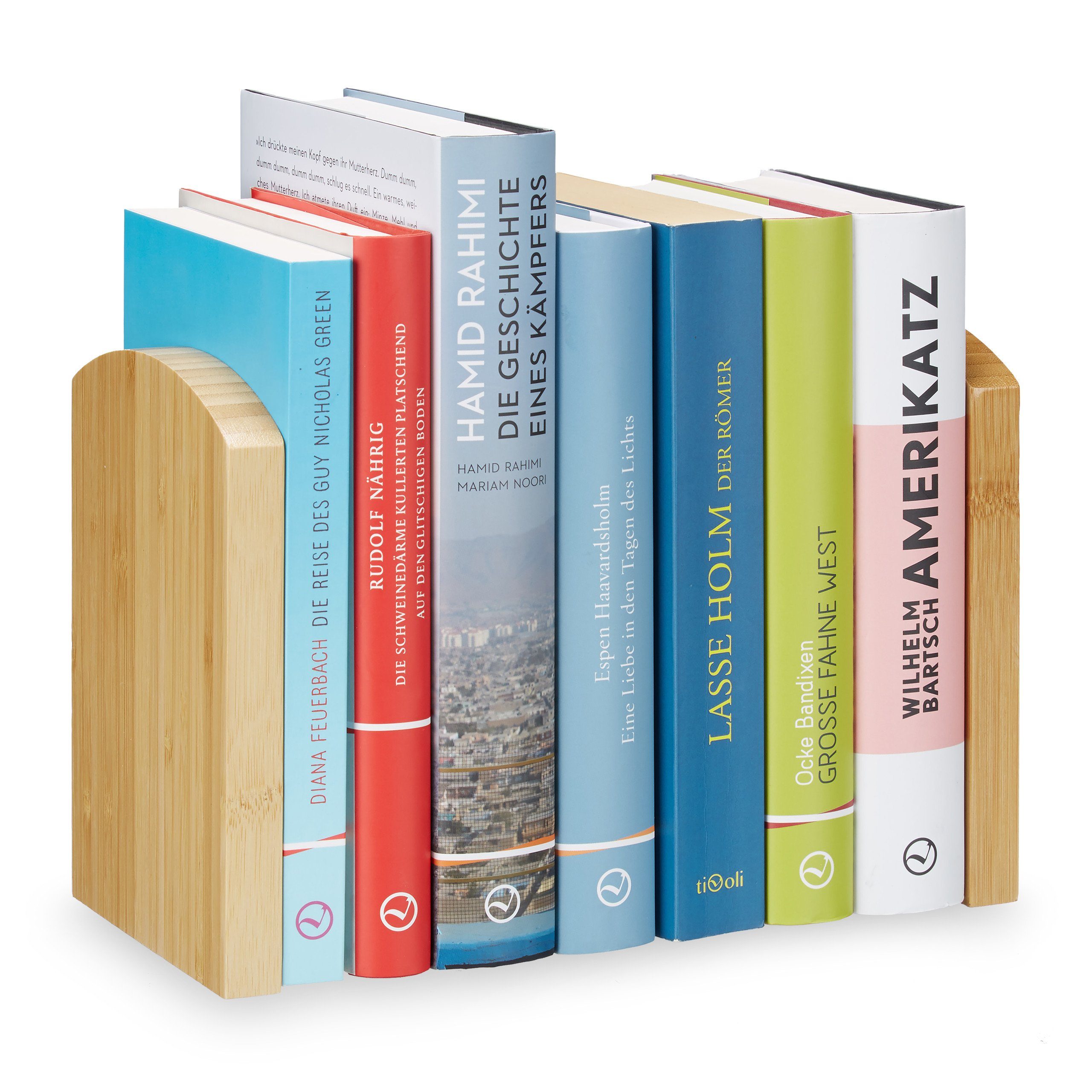 Kochbuchhalter Buchstütze Bambus 2er Set