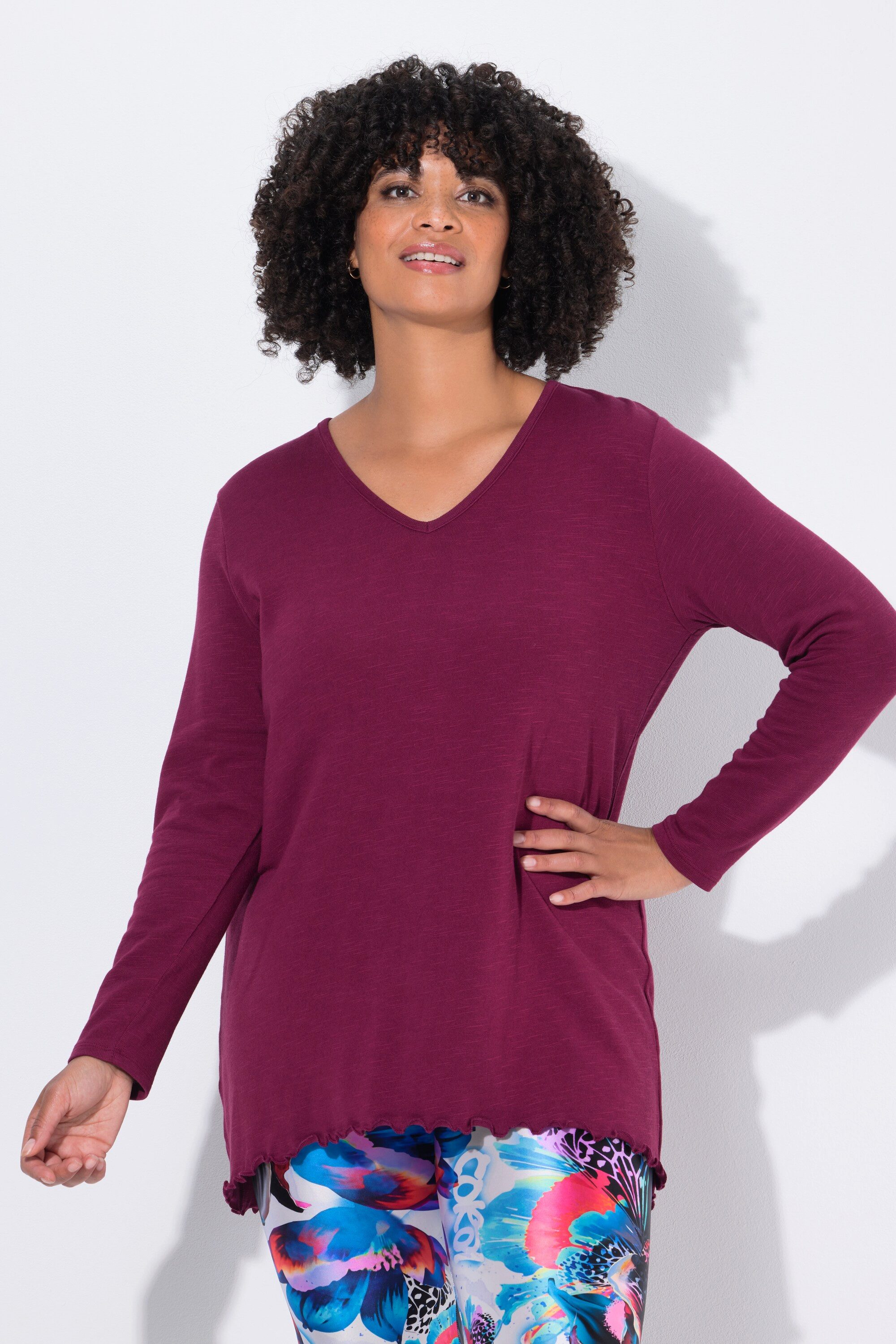 Angel of Style T-Shirt Strickshirt A-Linie Langarm günstig online kaufen