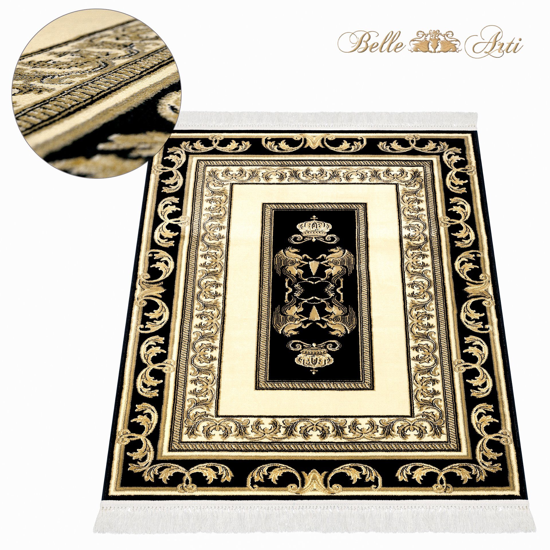 Belle Arti Teppich Teppich Pegasus Schwarz günstig online kaufen