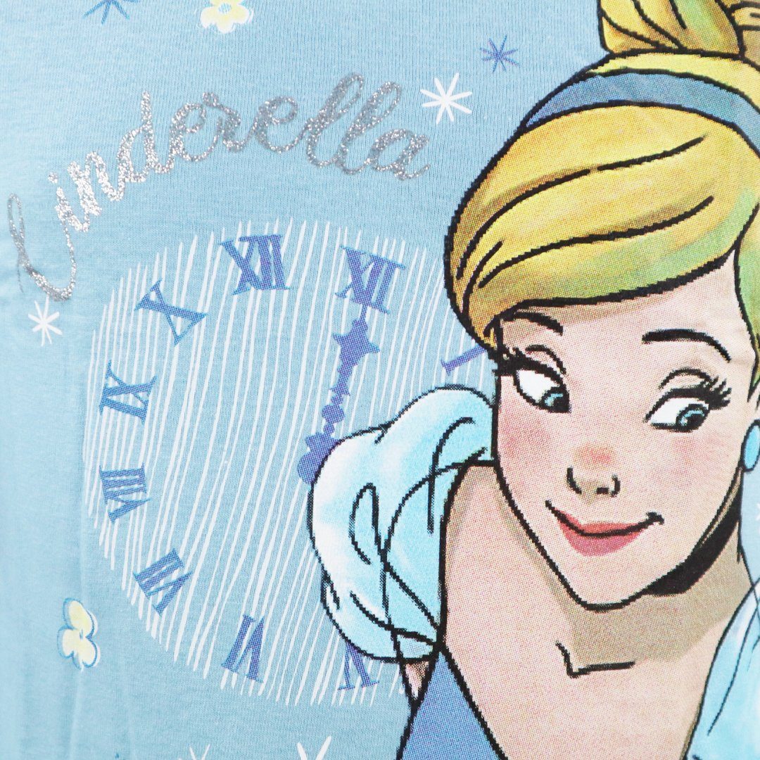 Disney Langarmshirt Disney Cinderella Kinder Mädchen langarm T-Shirt 100% Baumwolle Gr. 98 bis 128