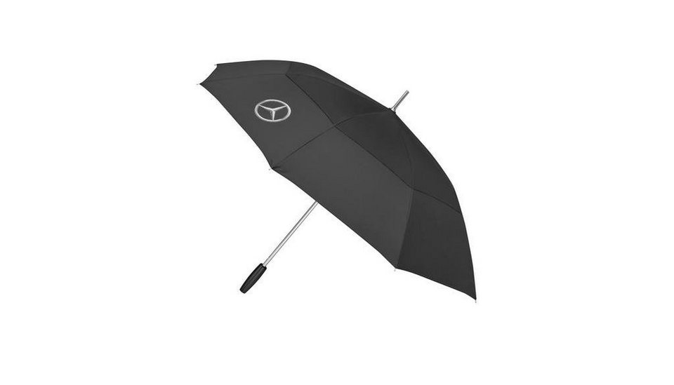 Mercedes Benz Stockregenschirm Gästeschirm schwarz, Aluminium / Polyester,  B66958962