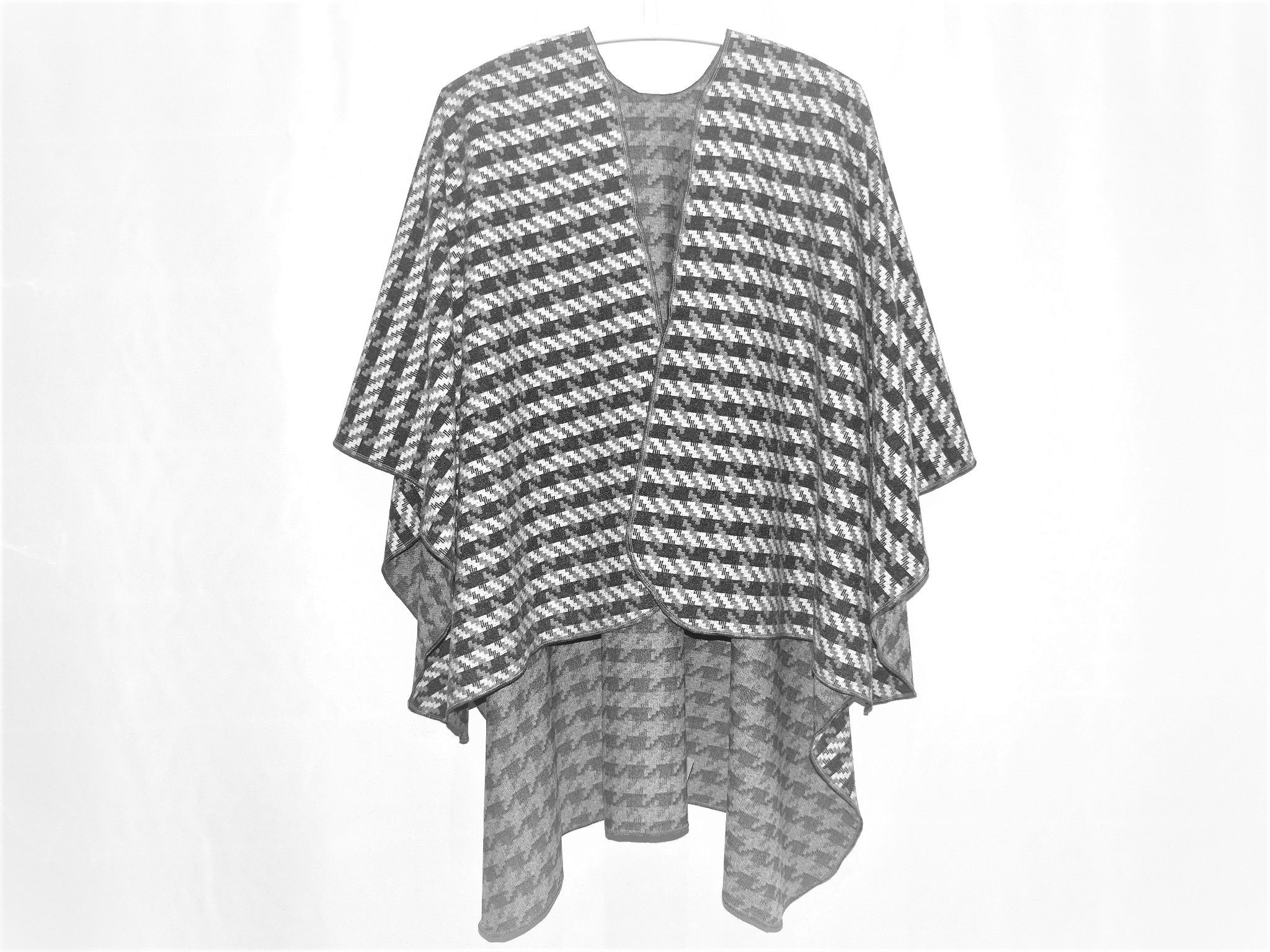 Amy too Poncho Grey (hochwertiger Webstoff) Made in Germany