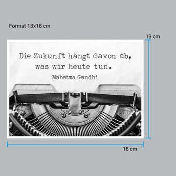 wandmotiv24 Poster Schreibmaschine, Spruch, Vintage, Sprüche (1 St), Wandbild, Wanddeko, Poster in versch. Größen