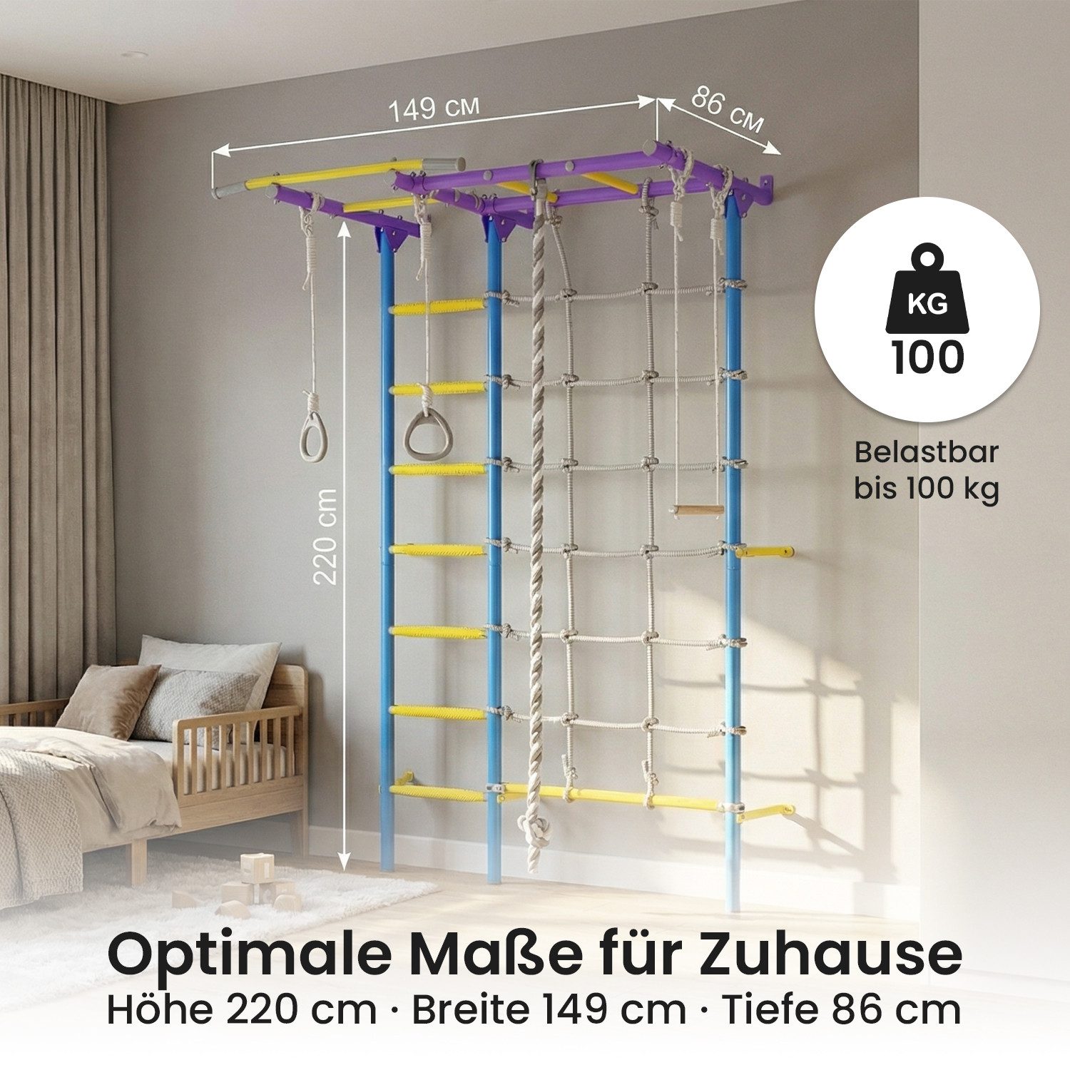 Jeflex Sprossenwand Sprossenwand ClimbMaxx M4