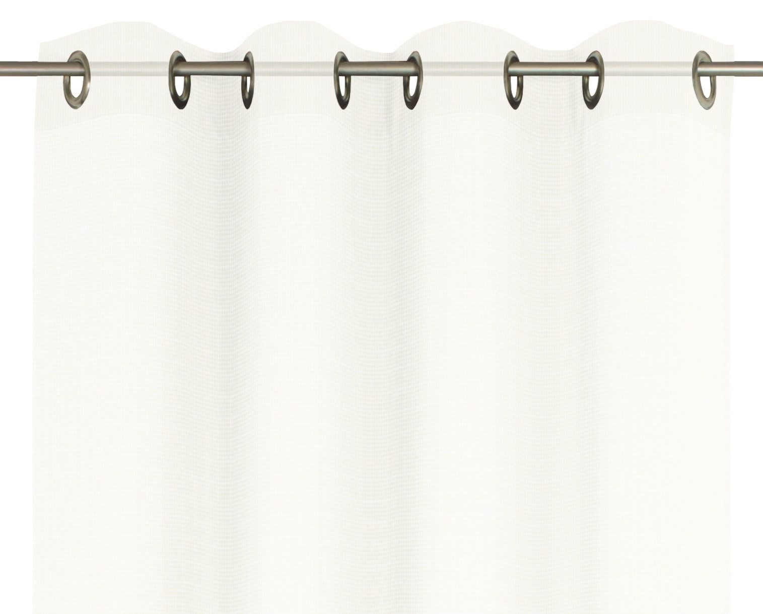 Wirth Vorhang Bettina (1 St), Ösen, halbtransparent, Store