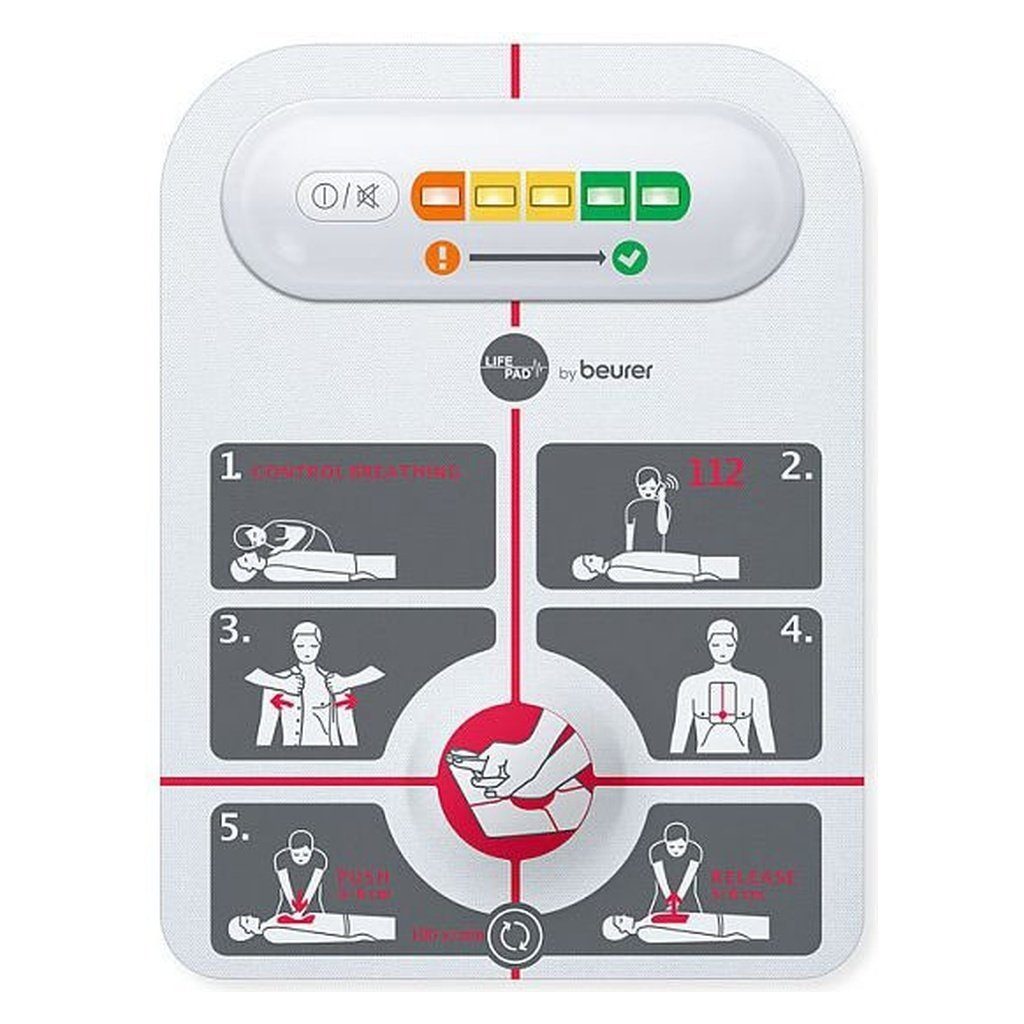 BEURER Elektrodenpad Reanimationshilfe akustisches Feedback RH 112 LifePad
