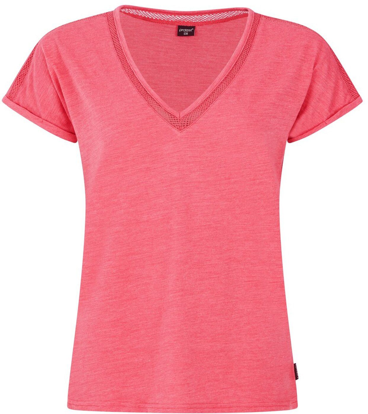 Protest Kurzarmshirt PRTMondaysi t-shirt GUAVA PINK günstig online kaufen