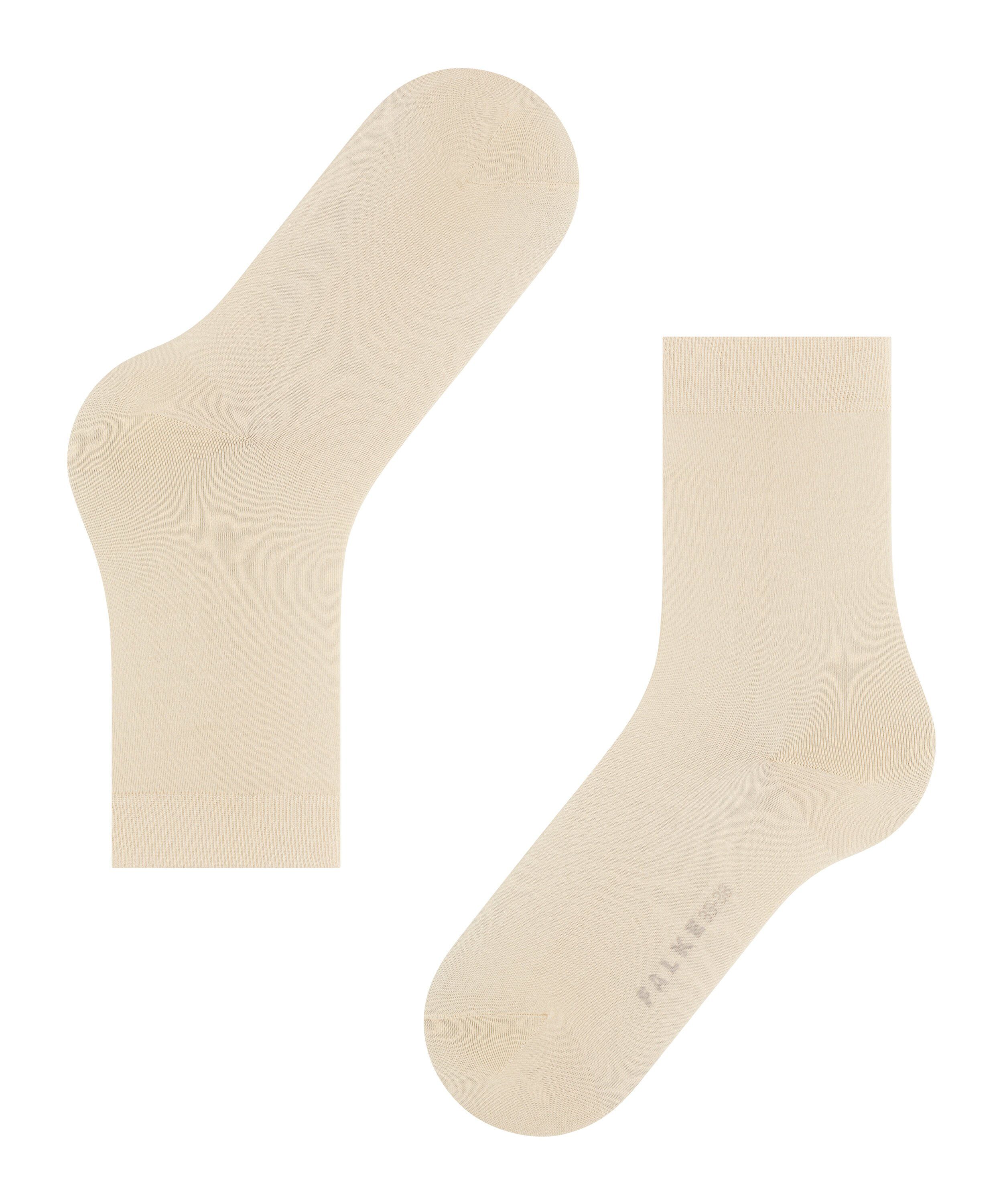 (1-Paar) cream FALKE Touch Cotton Socken (4011)