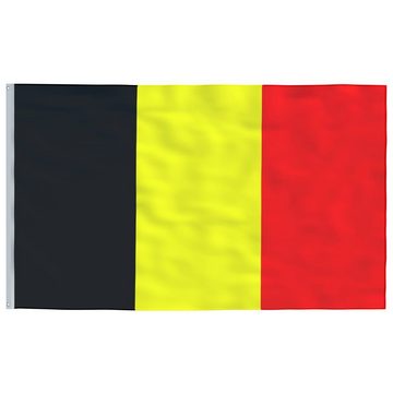 vidaXL Fahne Belgische Flagge mit Mast 6,23 m Aluminium