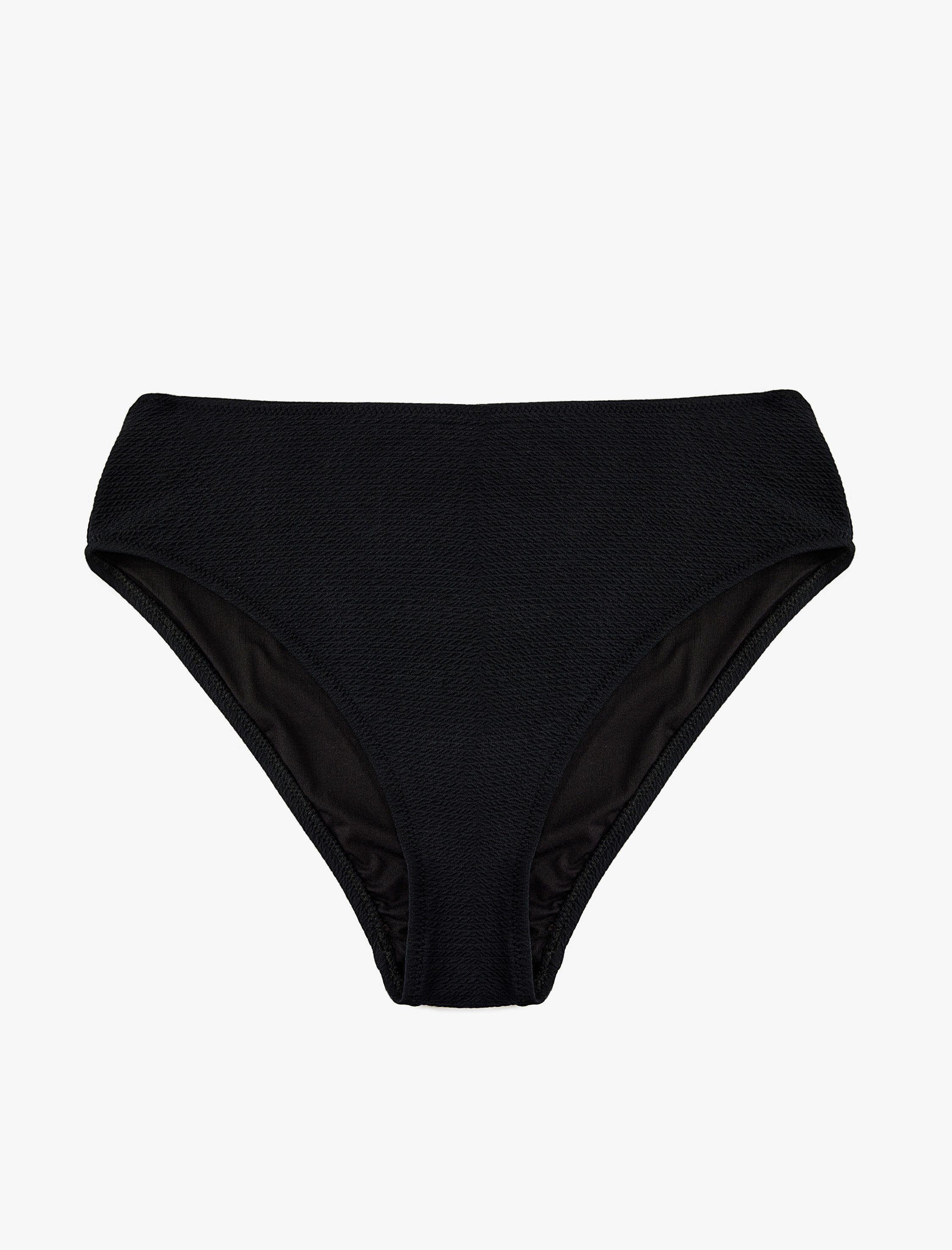 Koton Bikini-Hose Koton Hochgeschnittene Bikinihose Mit Struktur