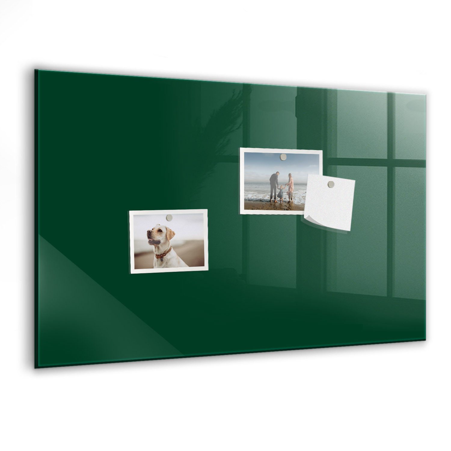 Tulup Magnettafel Glas-Notiztafel Memoboard mit Magneten, Marker und Schwamm