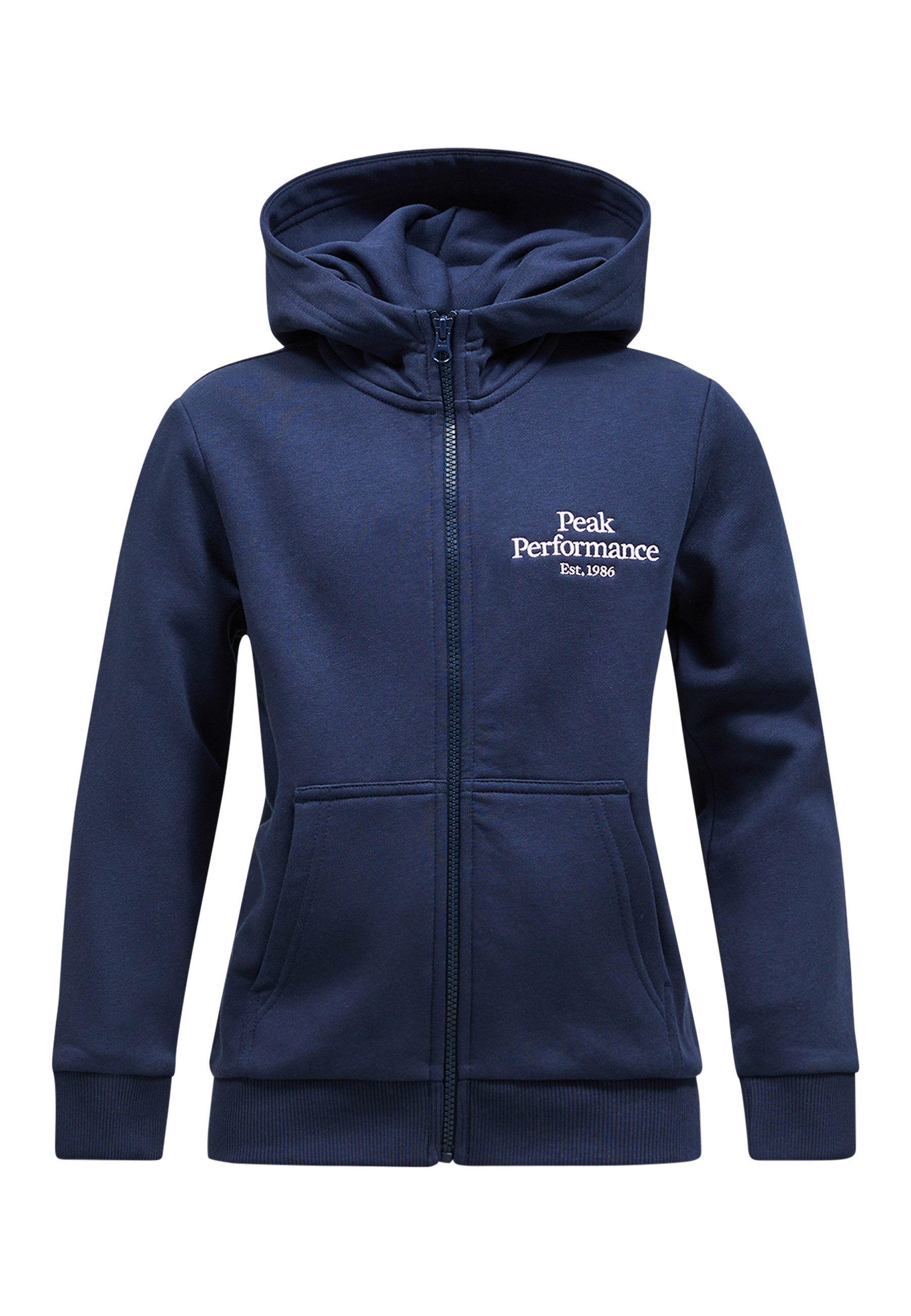 Peak Performance Kapuzensweatshirt Jr Original Zip Hood mit Kapuze