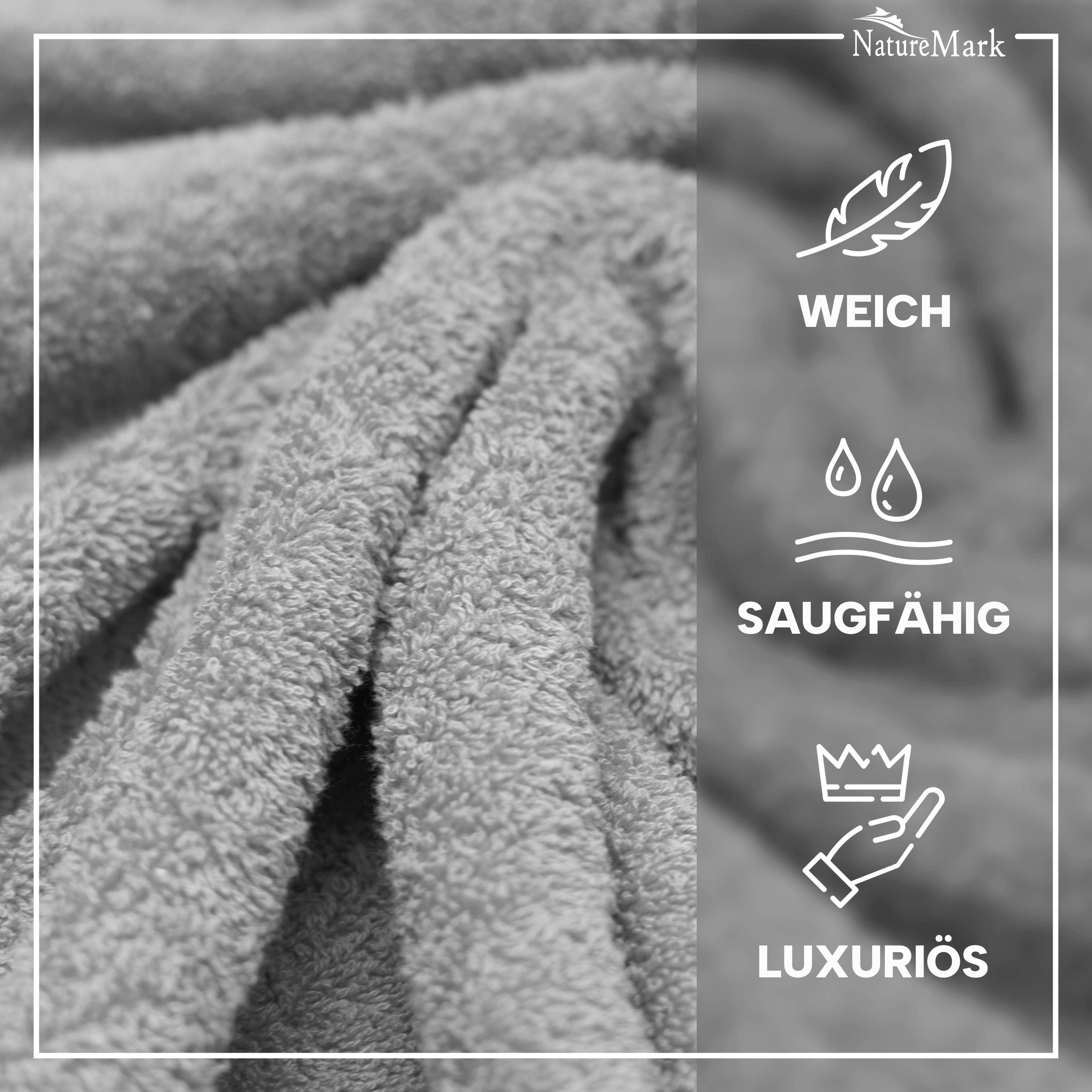 NatureMark Gästehandtuch 20er-Sparpack Frottier Gästetücher 30x50cm, 100% B günstig online kaufen