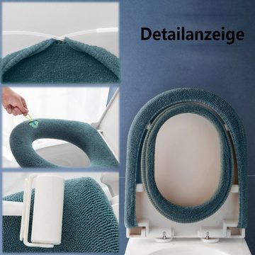 WC-Deckelbezug WC Wärmer Pad,Universal mit Aufhängeschlaufe Abdeckung Caterize