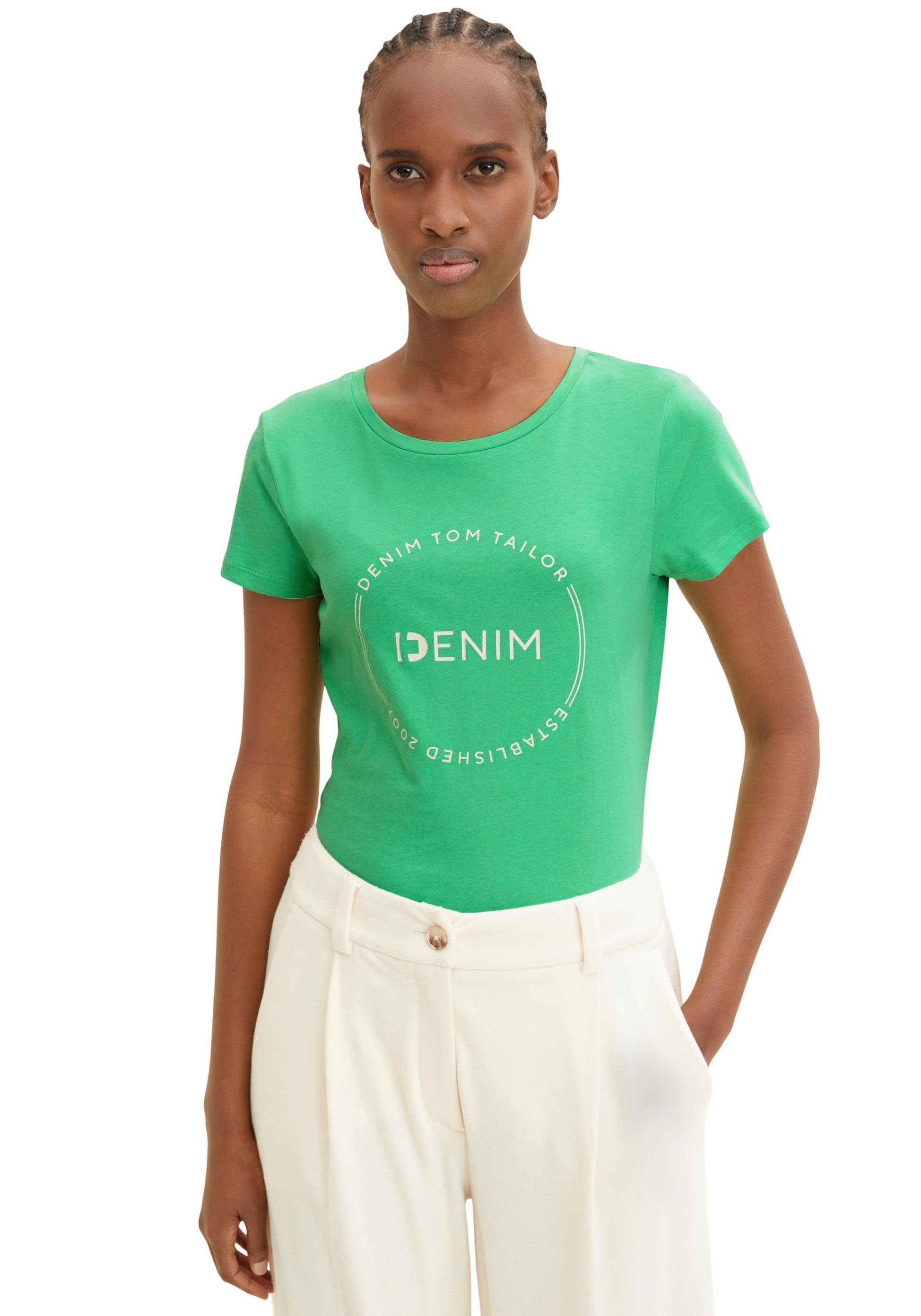 TOM TAILOR Denim T-Shirt grün | T-Shirts