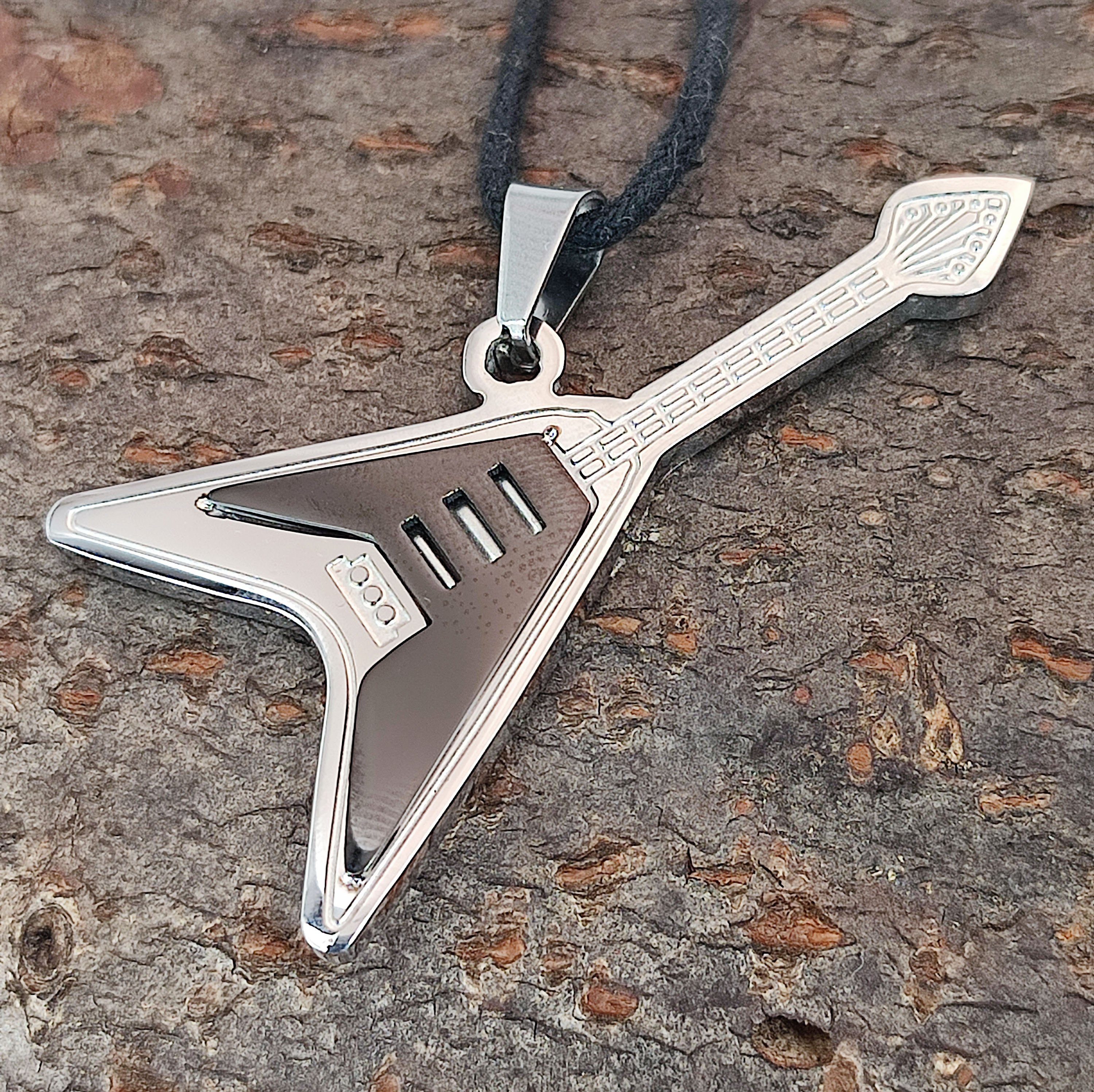 Kiss of Leather Kettenanhänger Gitarre Klampfe günstig online kaufen