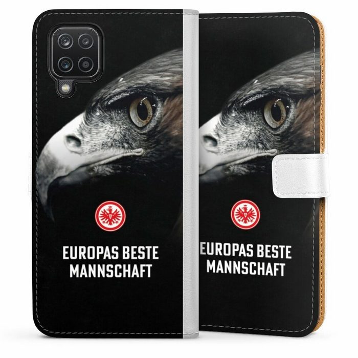 DeinDesign Handyhülle Eintracht Frankfurt Offizielles Lizenzprodukt Europameisterschaft Samsung Galaxy A12 Hülle Handy Flip Case Wallet Cover