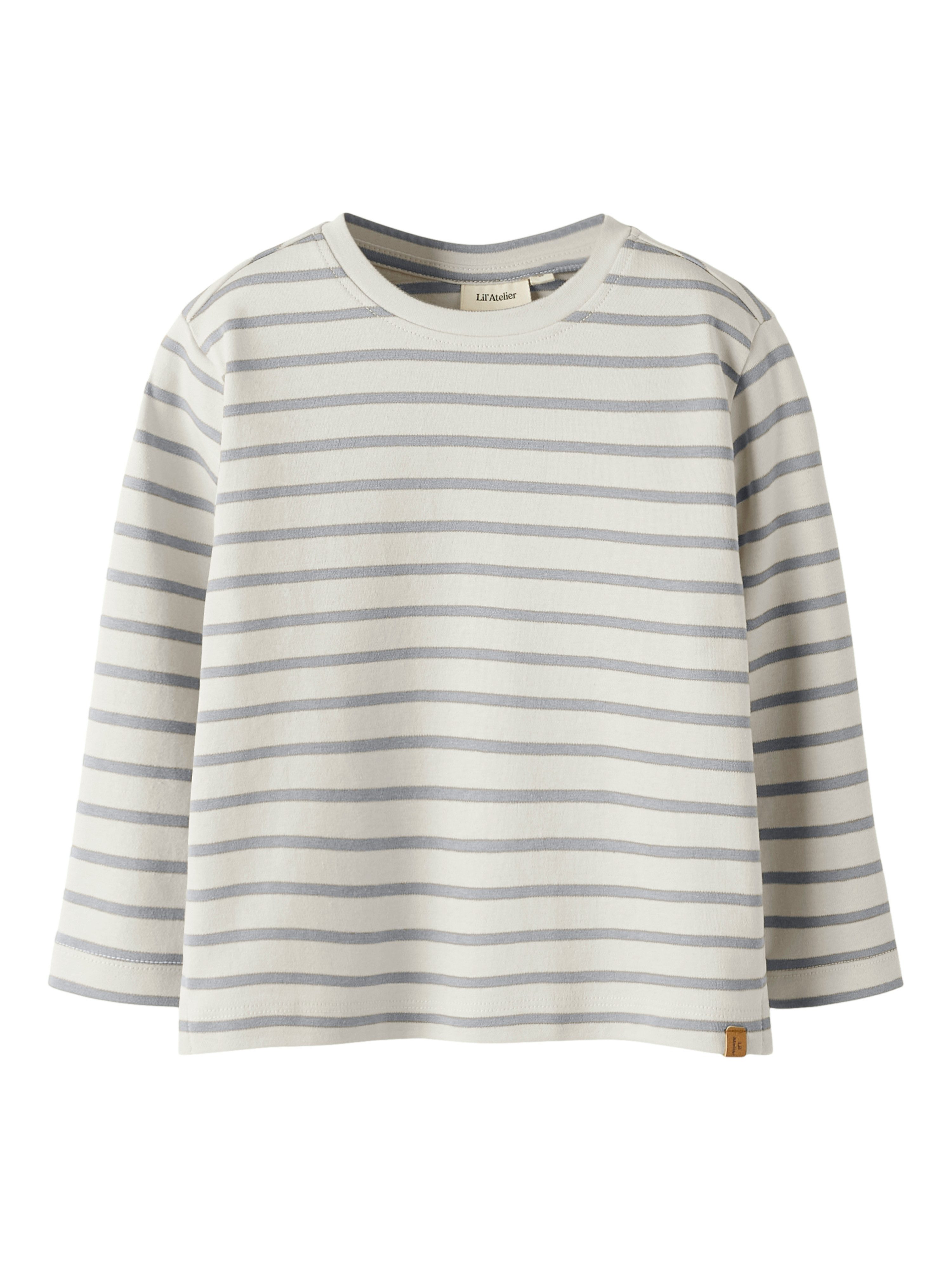 Lil' Atelier Langarmshirt NMMLIMIA LS LOOSE TOP LIL NOOS weiche Jersey Qualität, reine Baumwolle