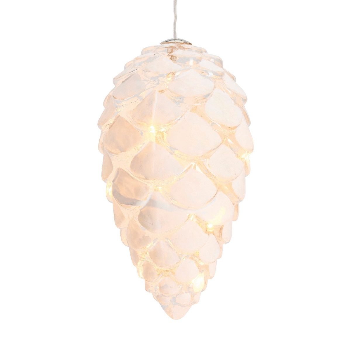 Sirius Home A/S LED Dekolicht Leuchtanhänger Glaszapfen Celina Cone weiß, L günstig online kaufen